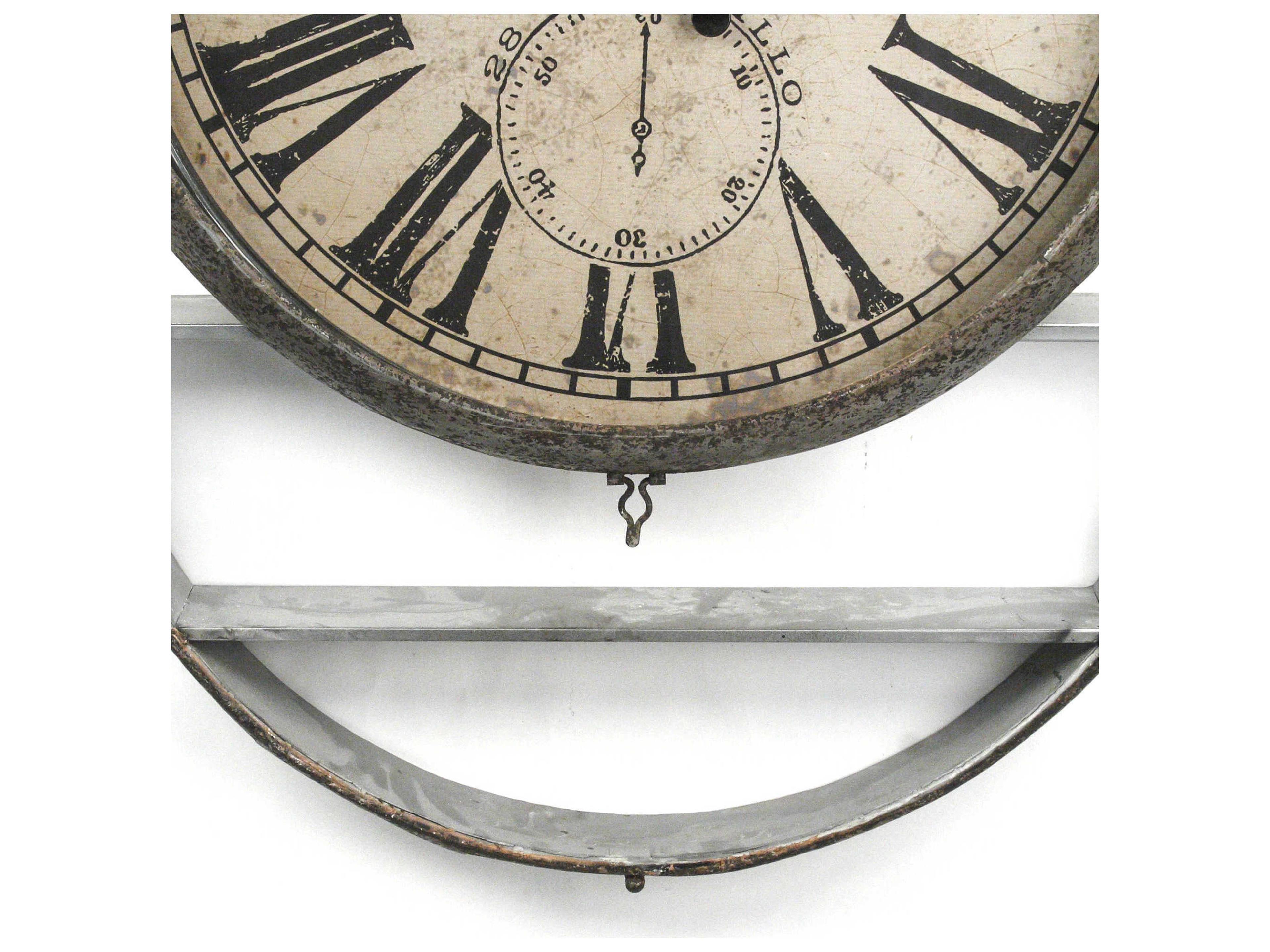 Zentique Rustic Zinc Iron Clock