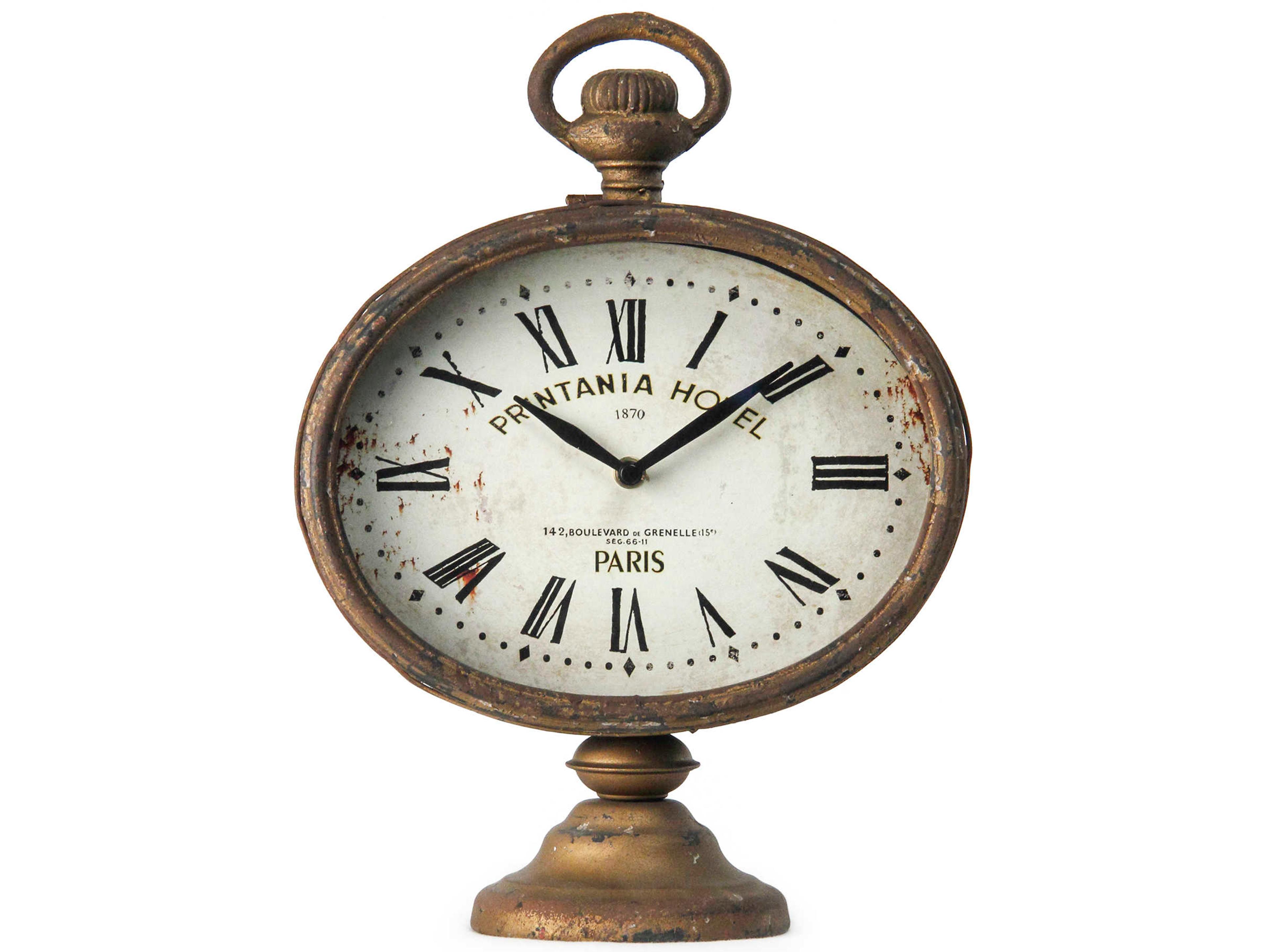 Zentique Antique Brown Clock