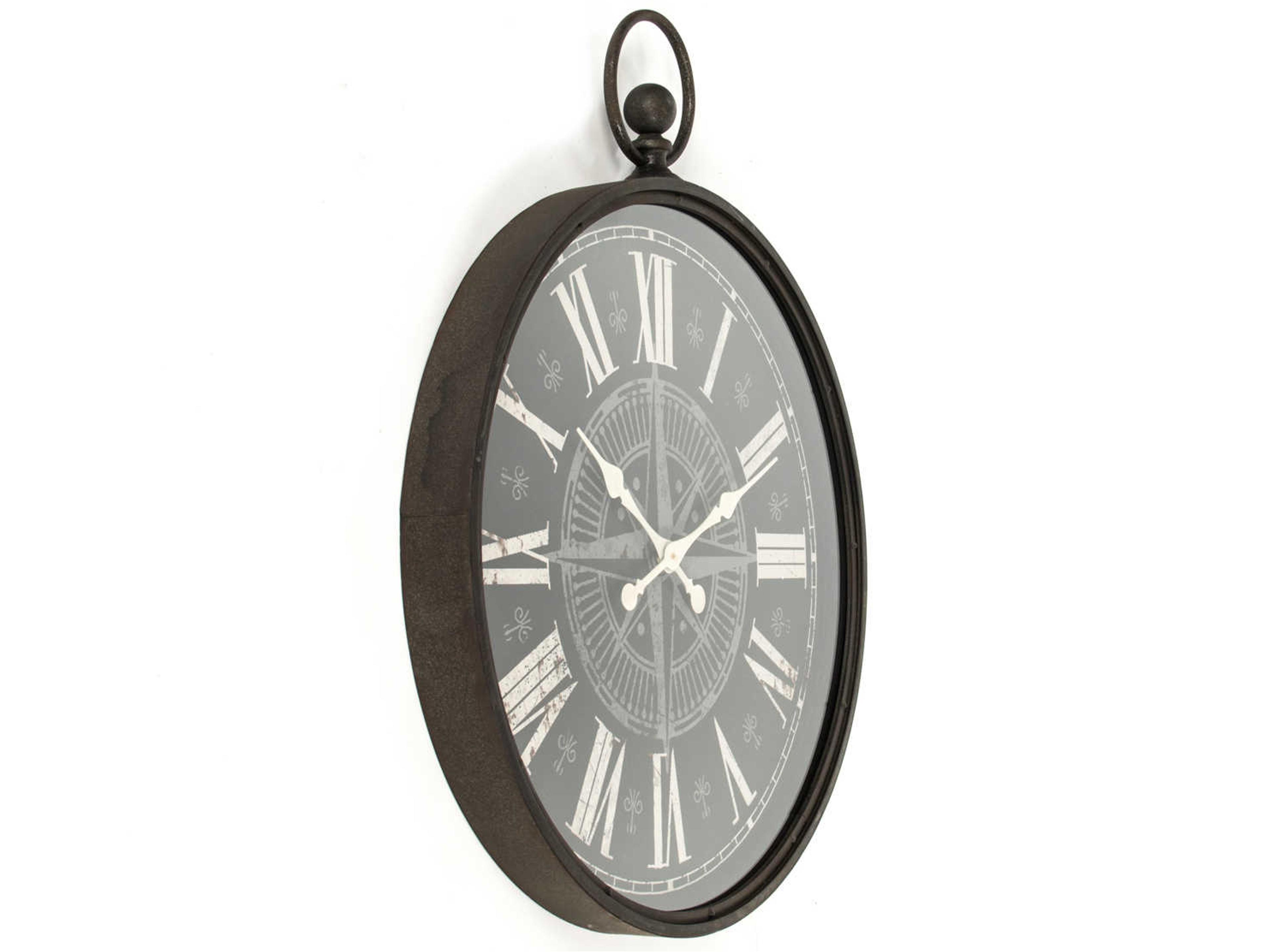 Zentique Jan Antique Black Clock
