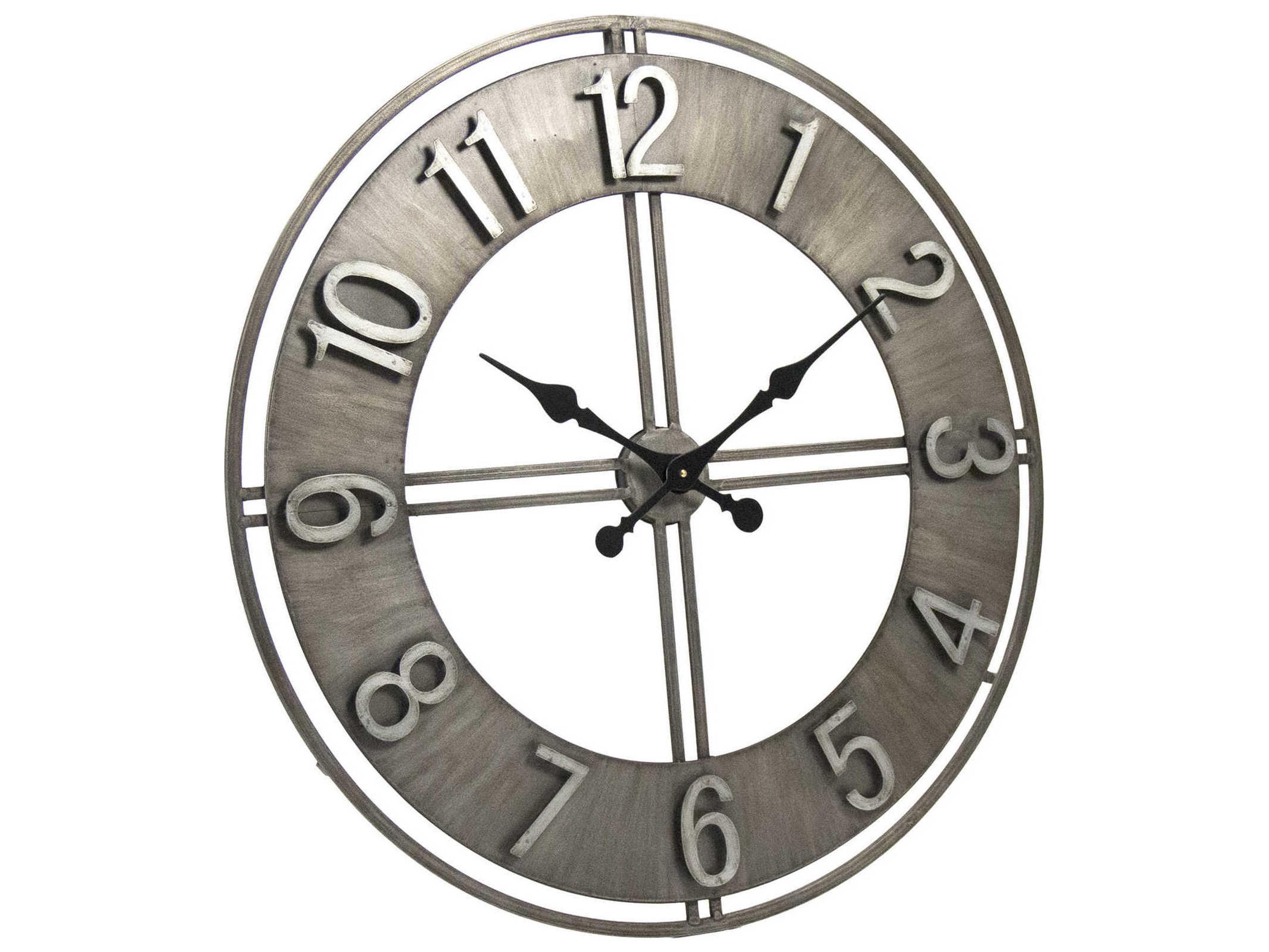 Zentique Distressed Metal Adorlee Wall Clock