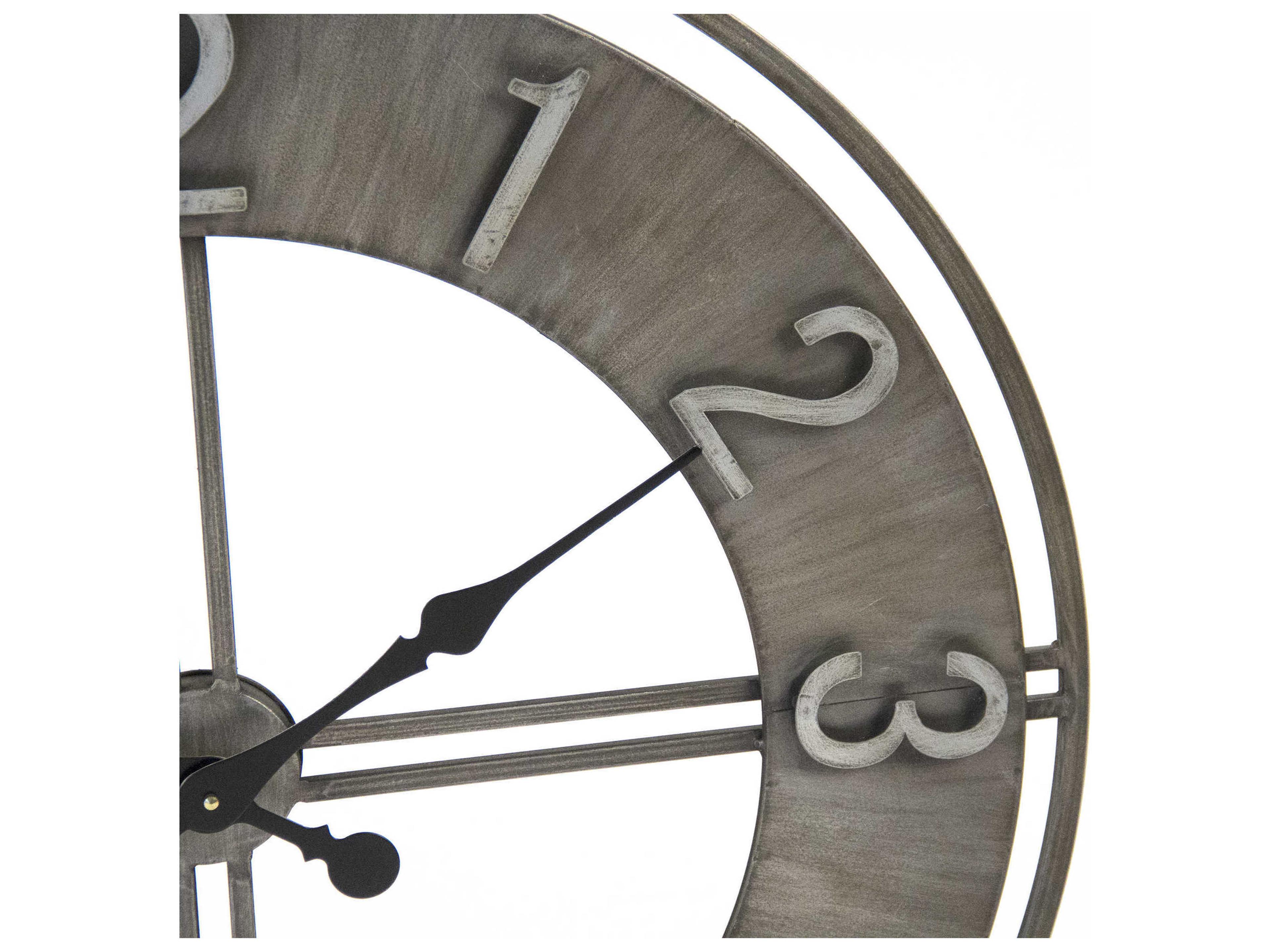 Zentique Distressed Metal Adorlee Wall Clock