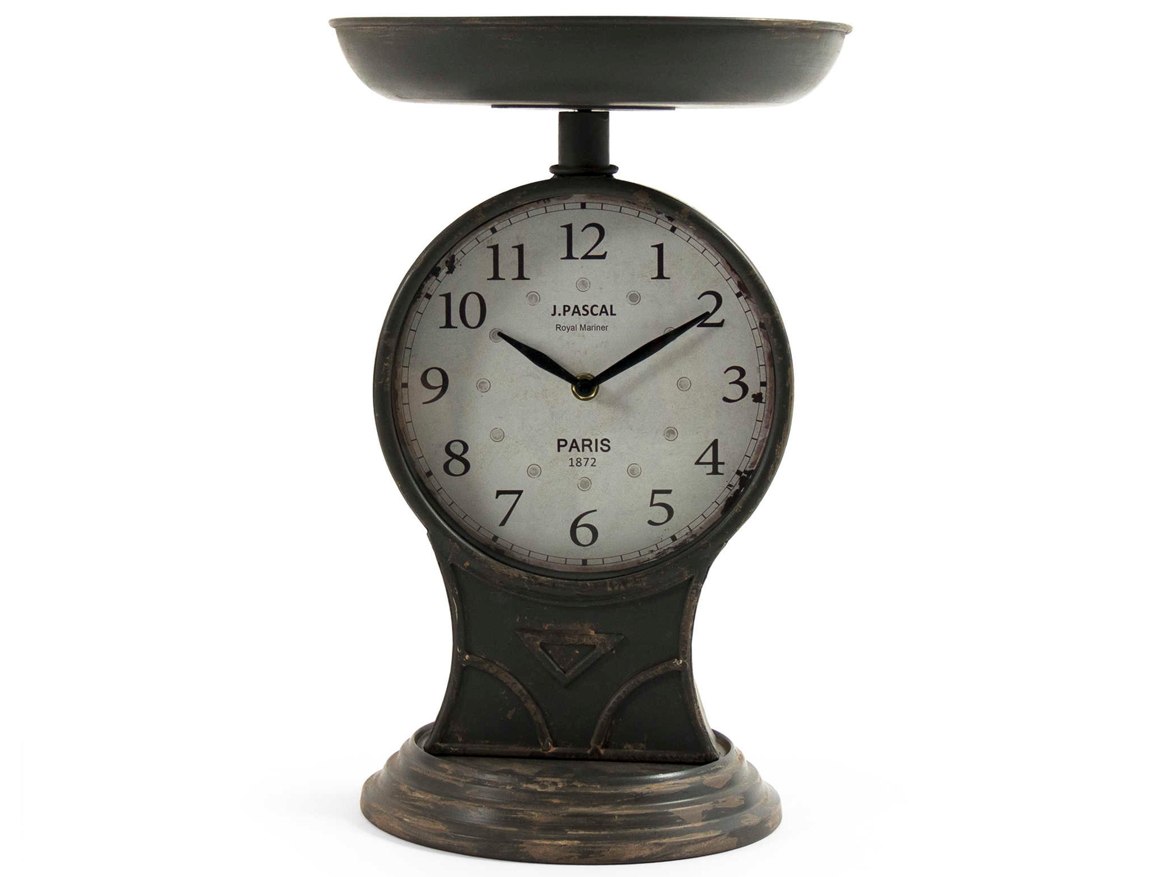 Zentique Bronze Iron Scale Clock