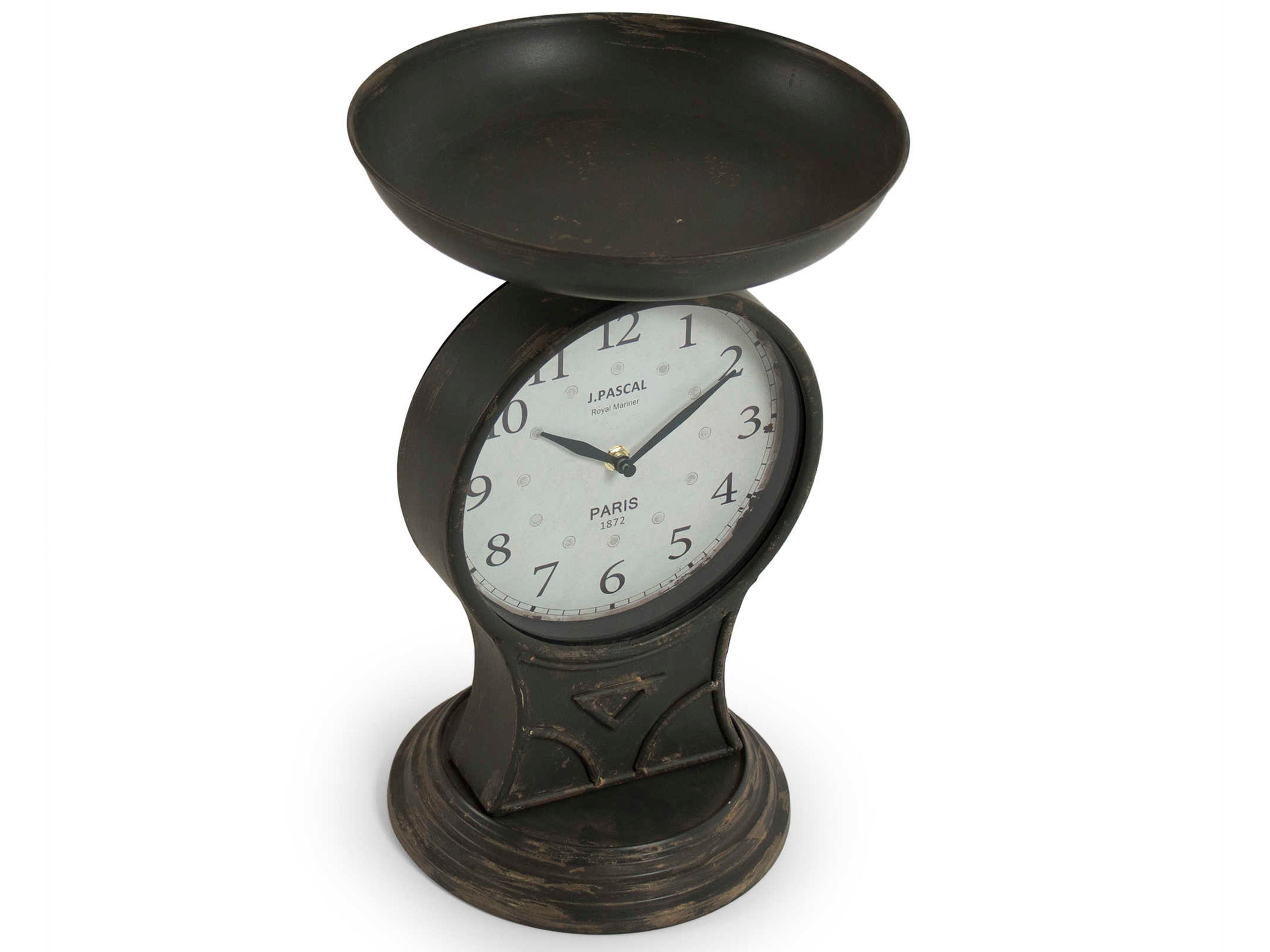 Zentique Bronze Iron Scale Clock
