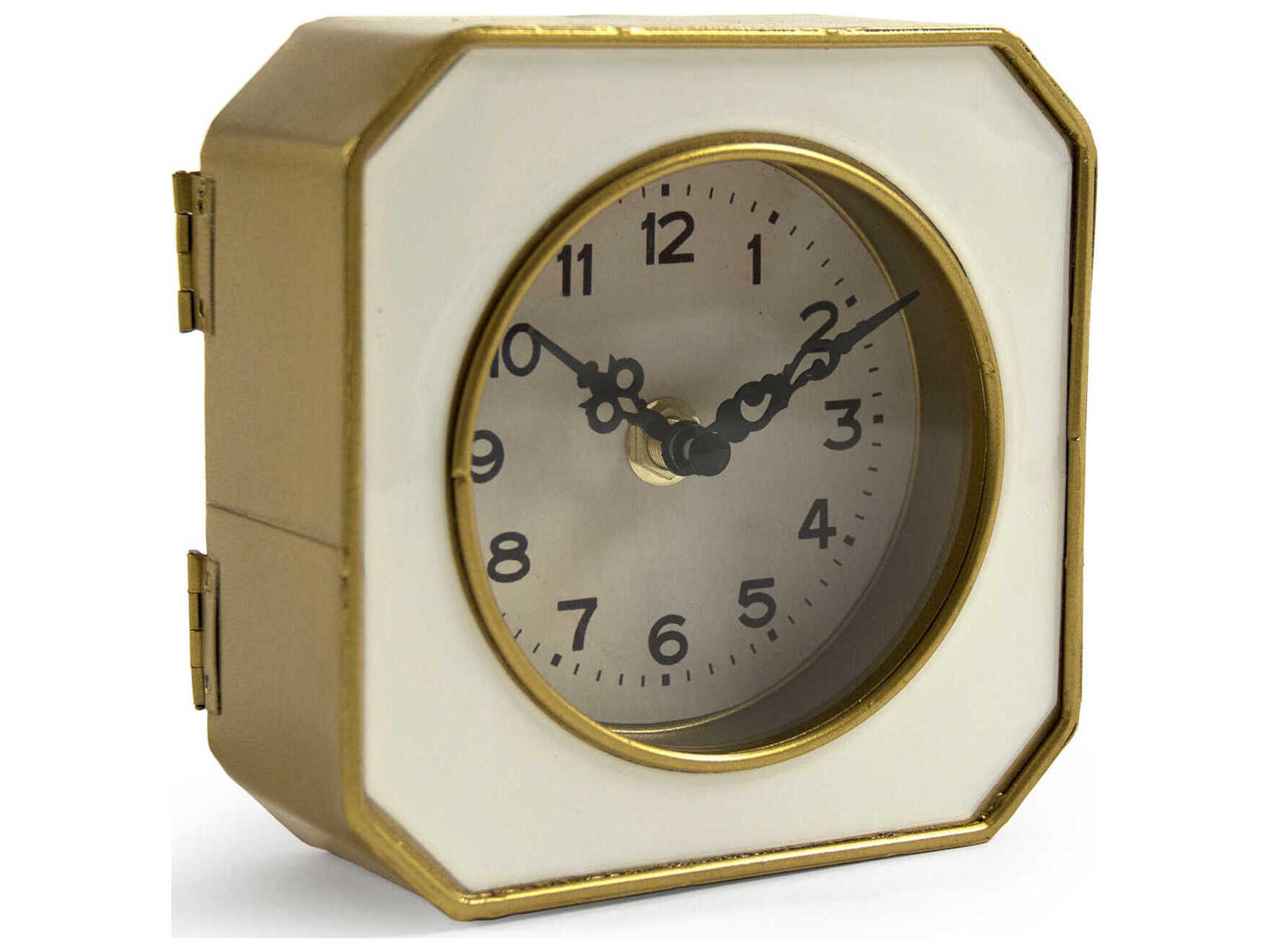 White Gold Clock