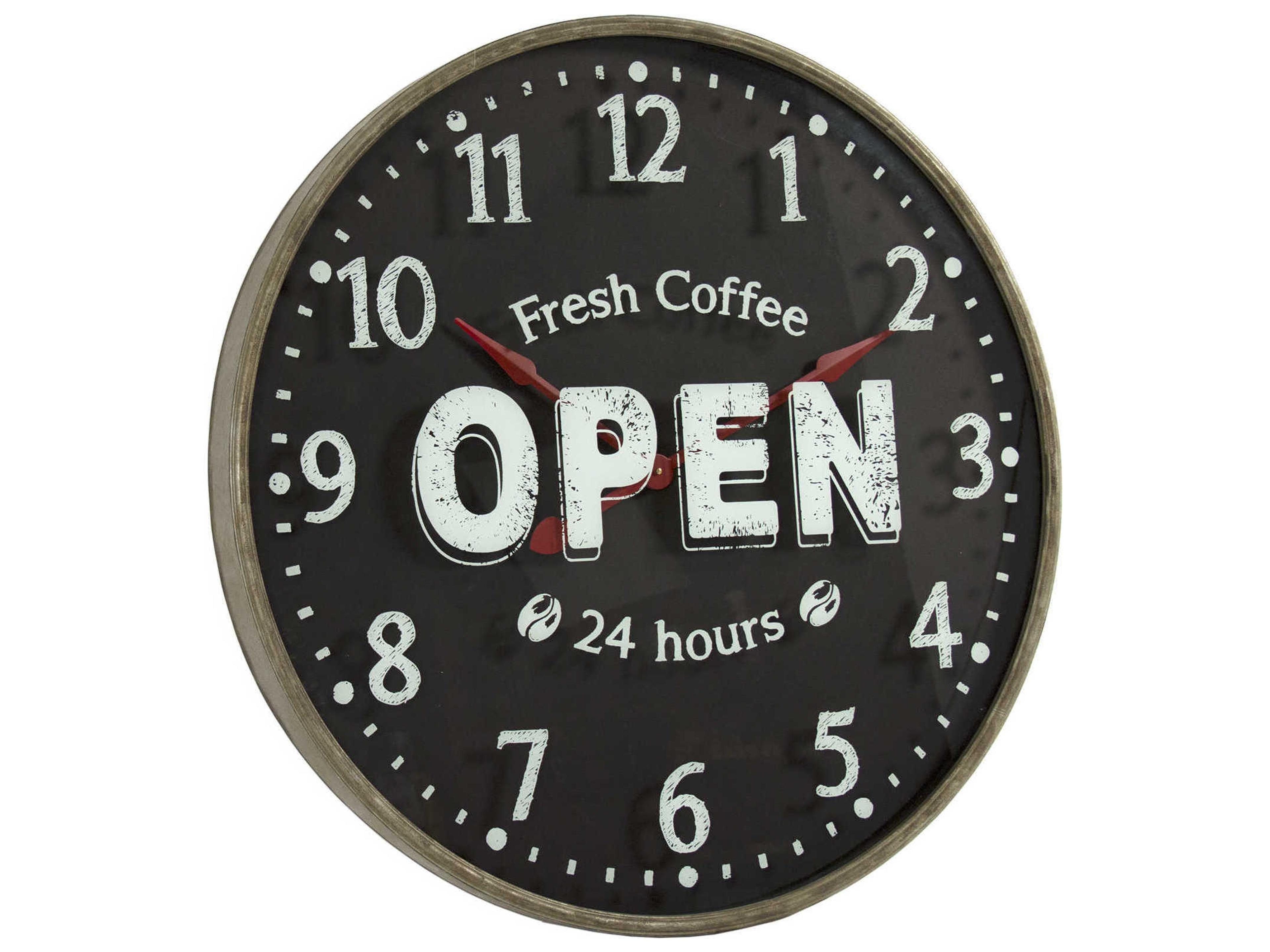 Zentique Black / White Iron Wall Clock