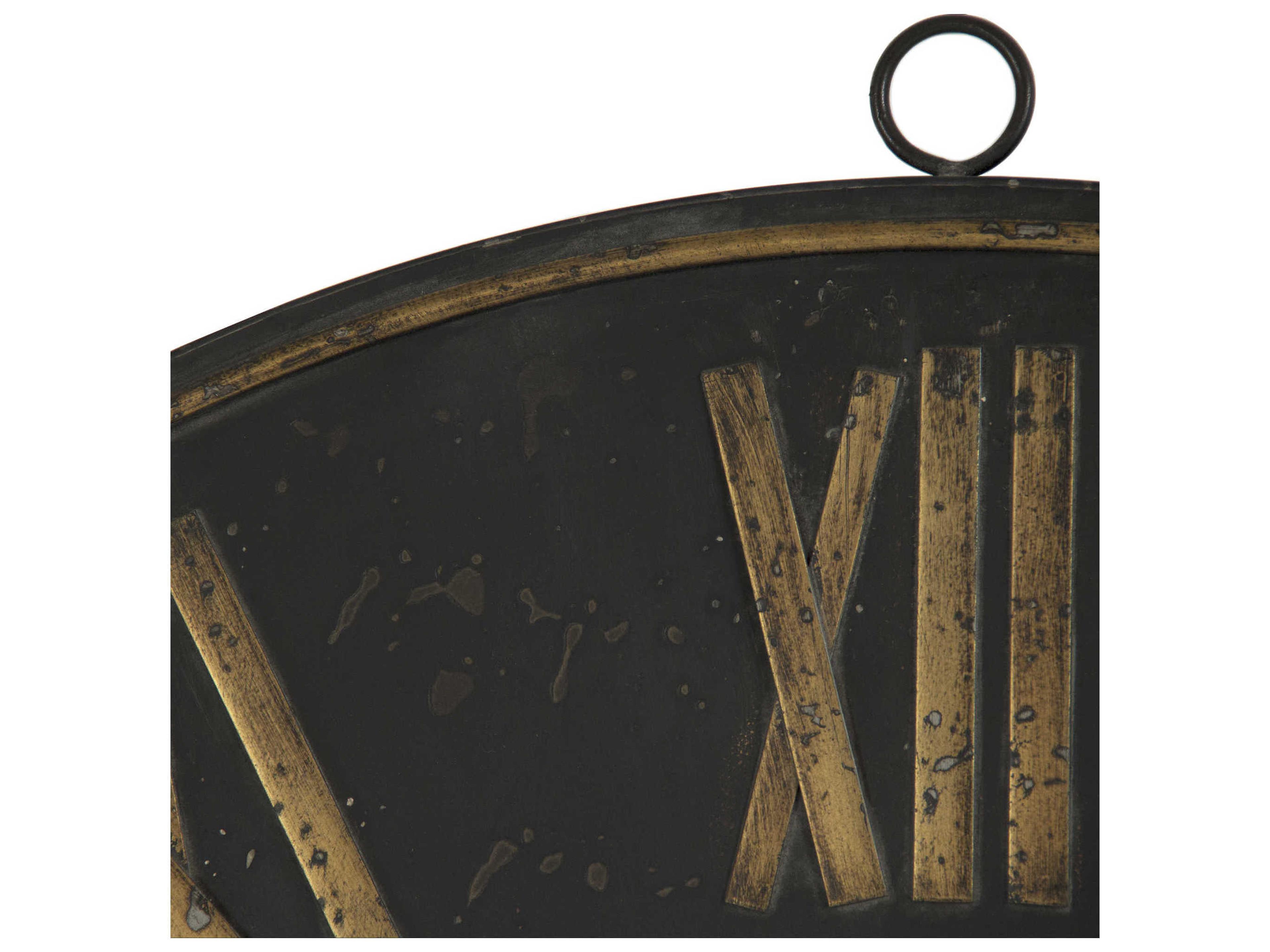 Zentique Black / Gold Iron Wall Clock