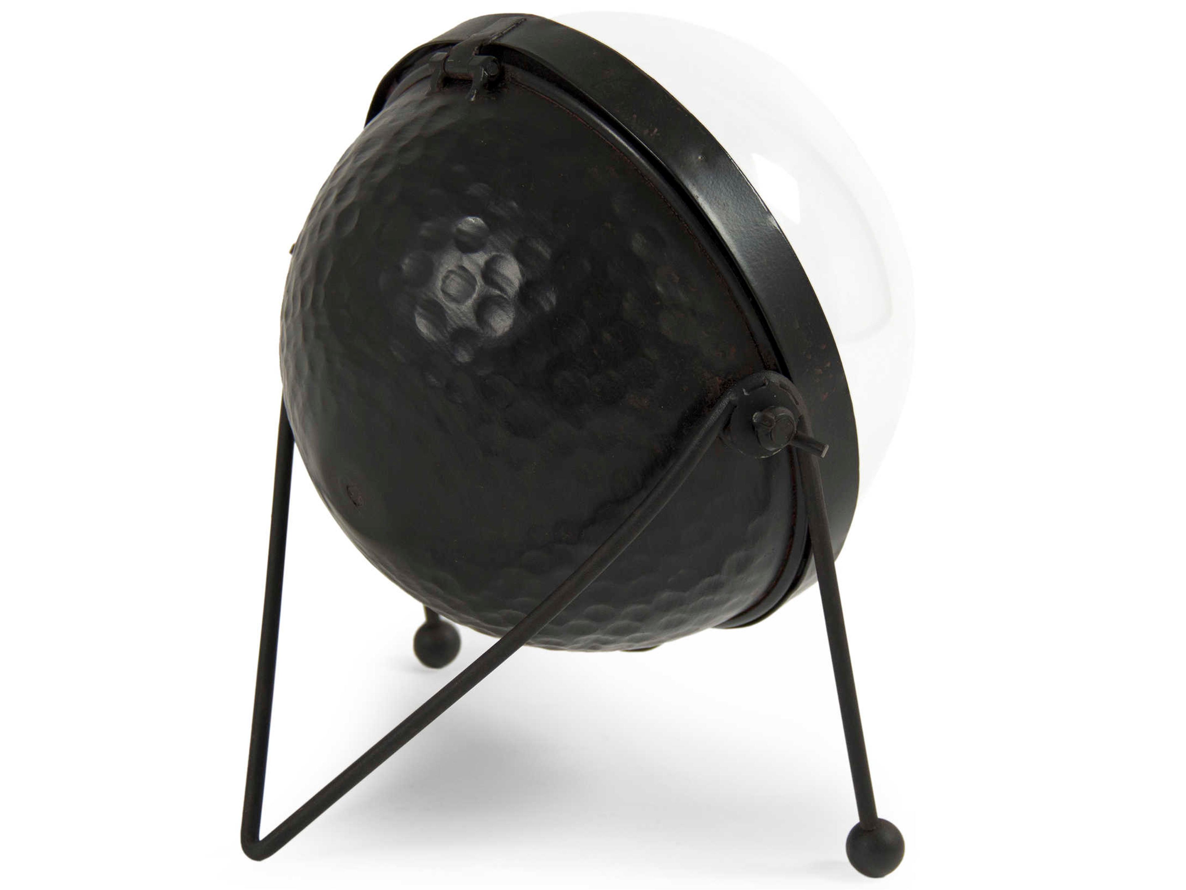 Zentique Black / White Round Iron Clock