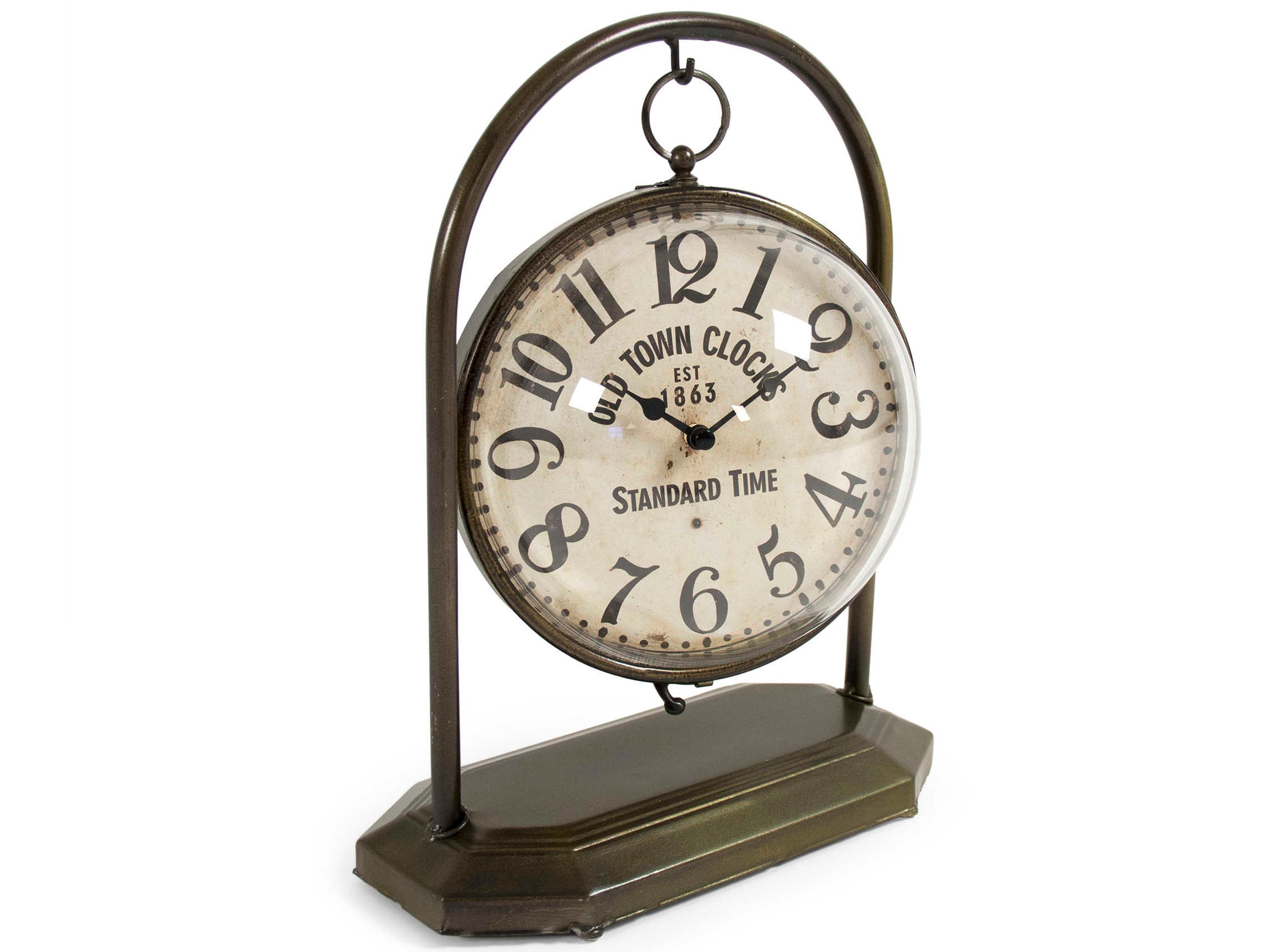 Zentique Bronze Iron Clock