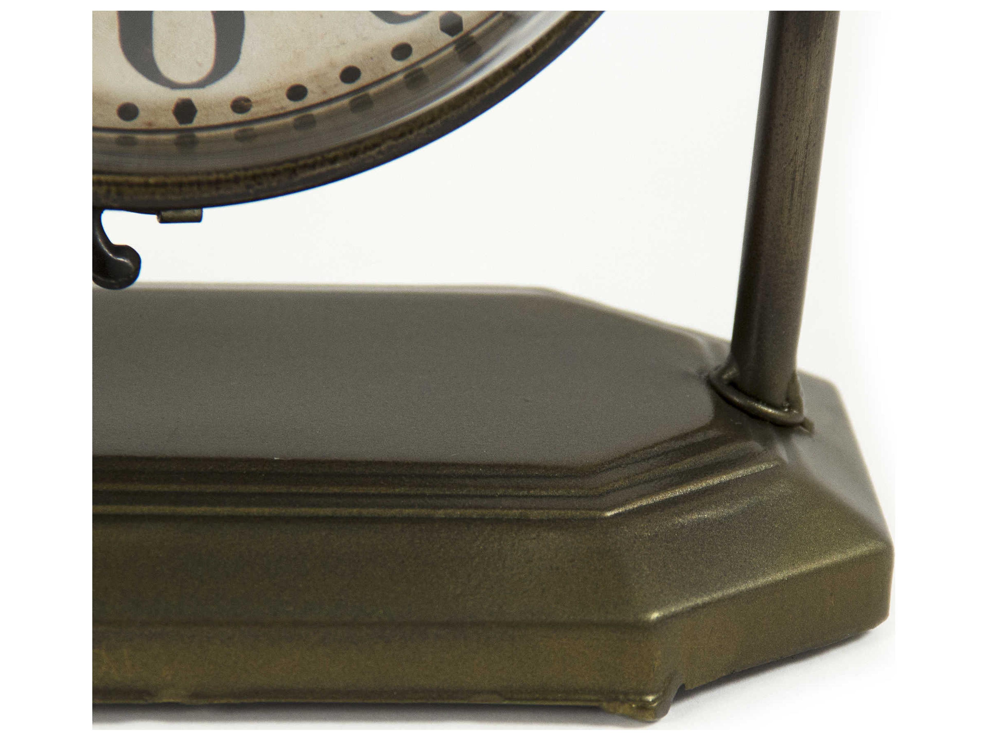 Zentique Bronze Iron Clock