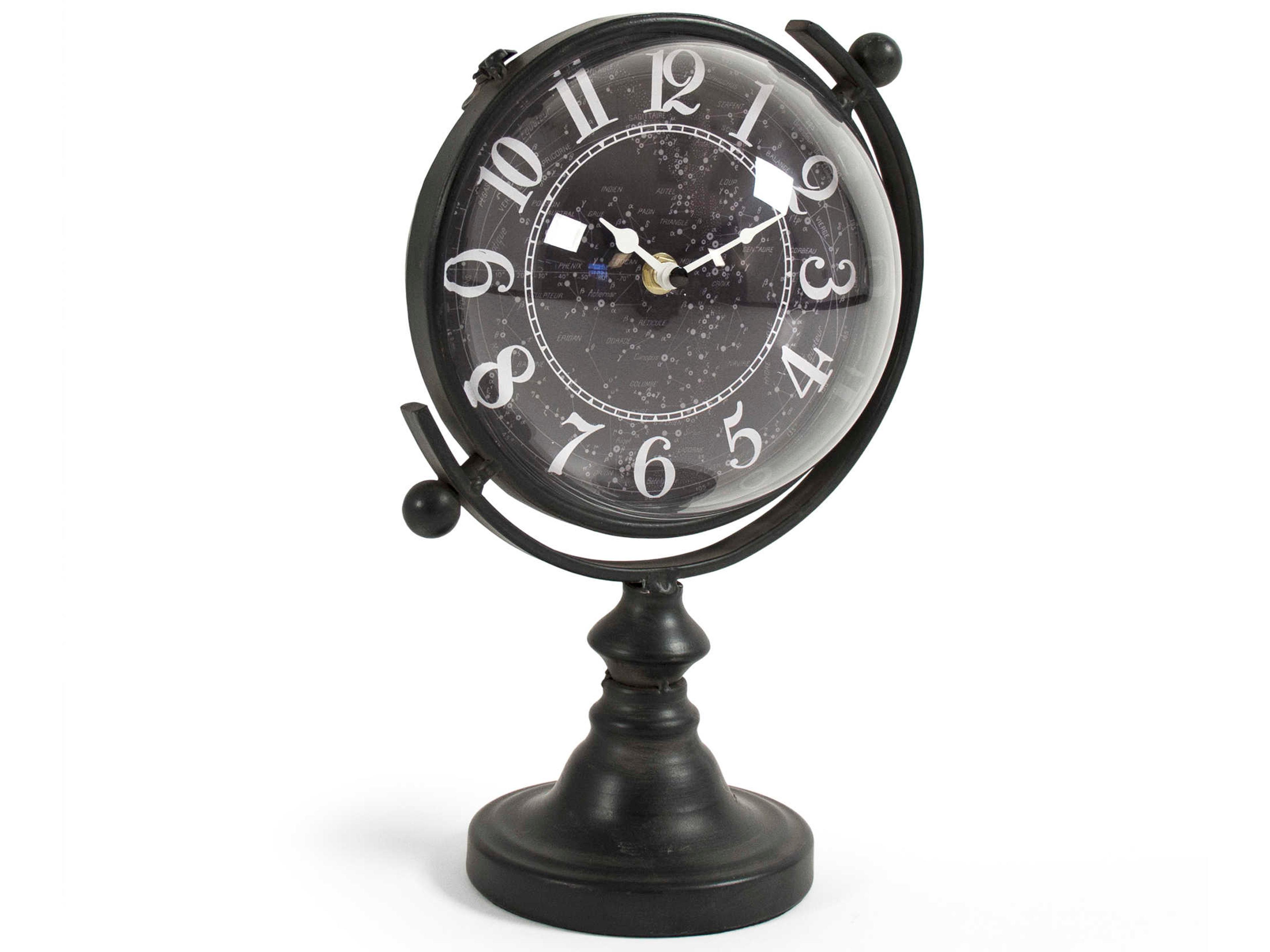 Zentique Black / White Iron Clock