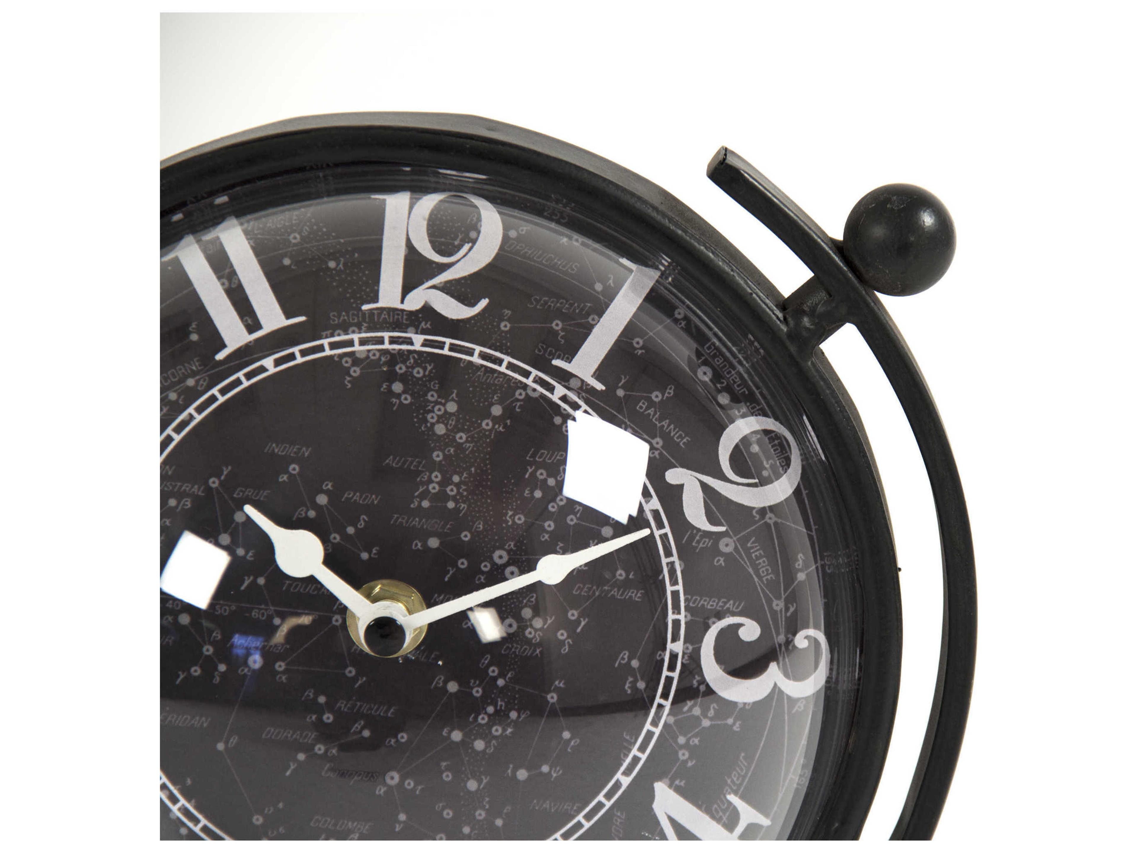 Zentique Black / White Iron Clock