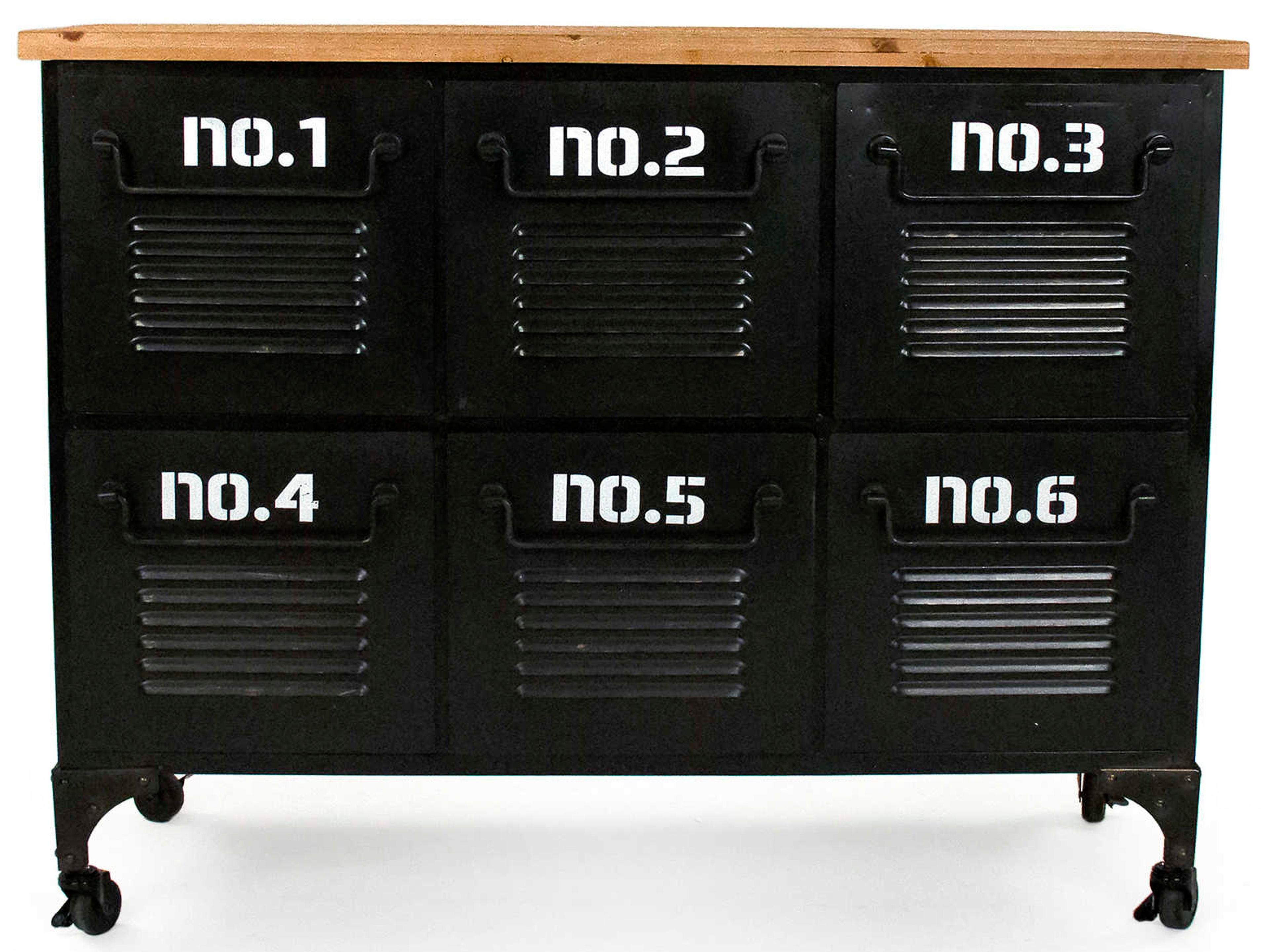 Zentique Rectangular Wood Black Console Table