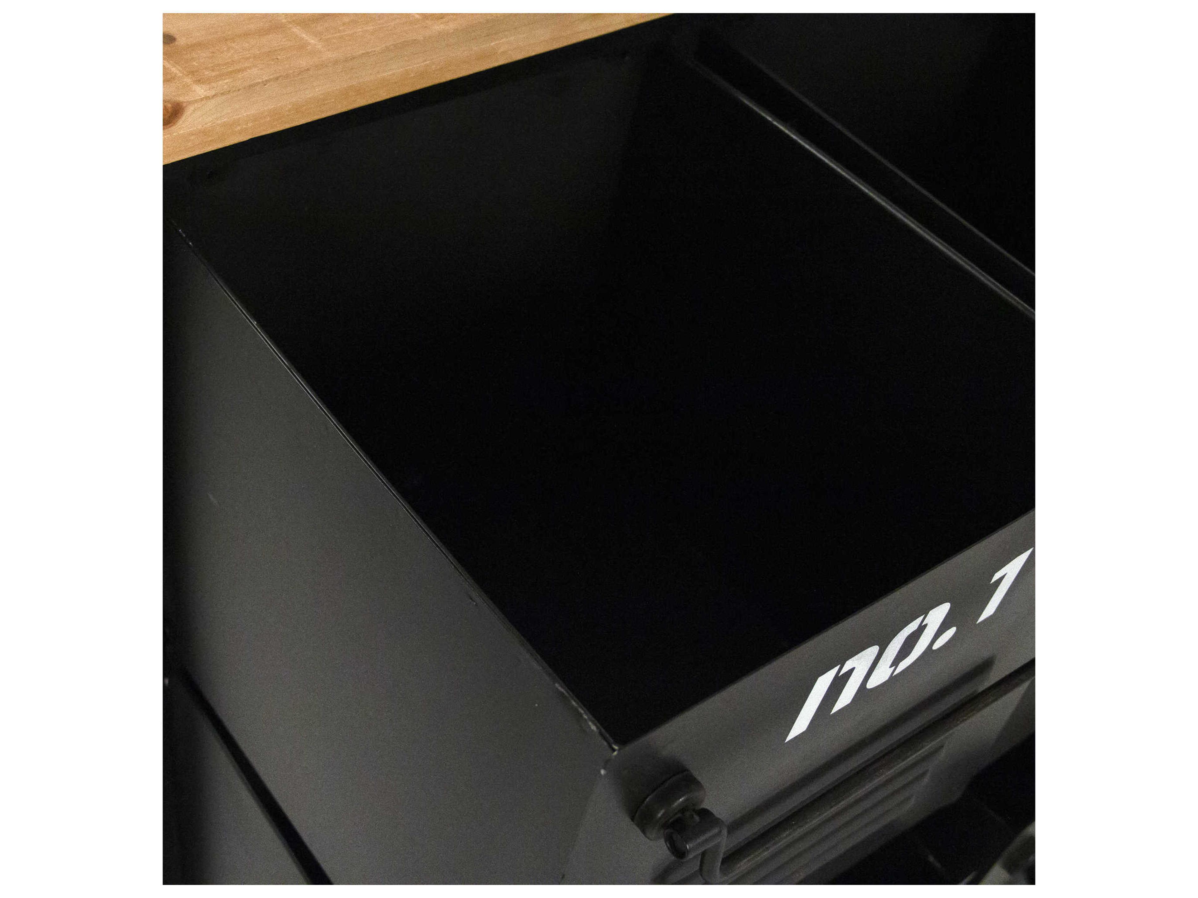 Zentique Rectangular Wood Black Console Table