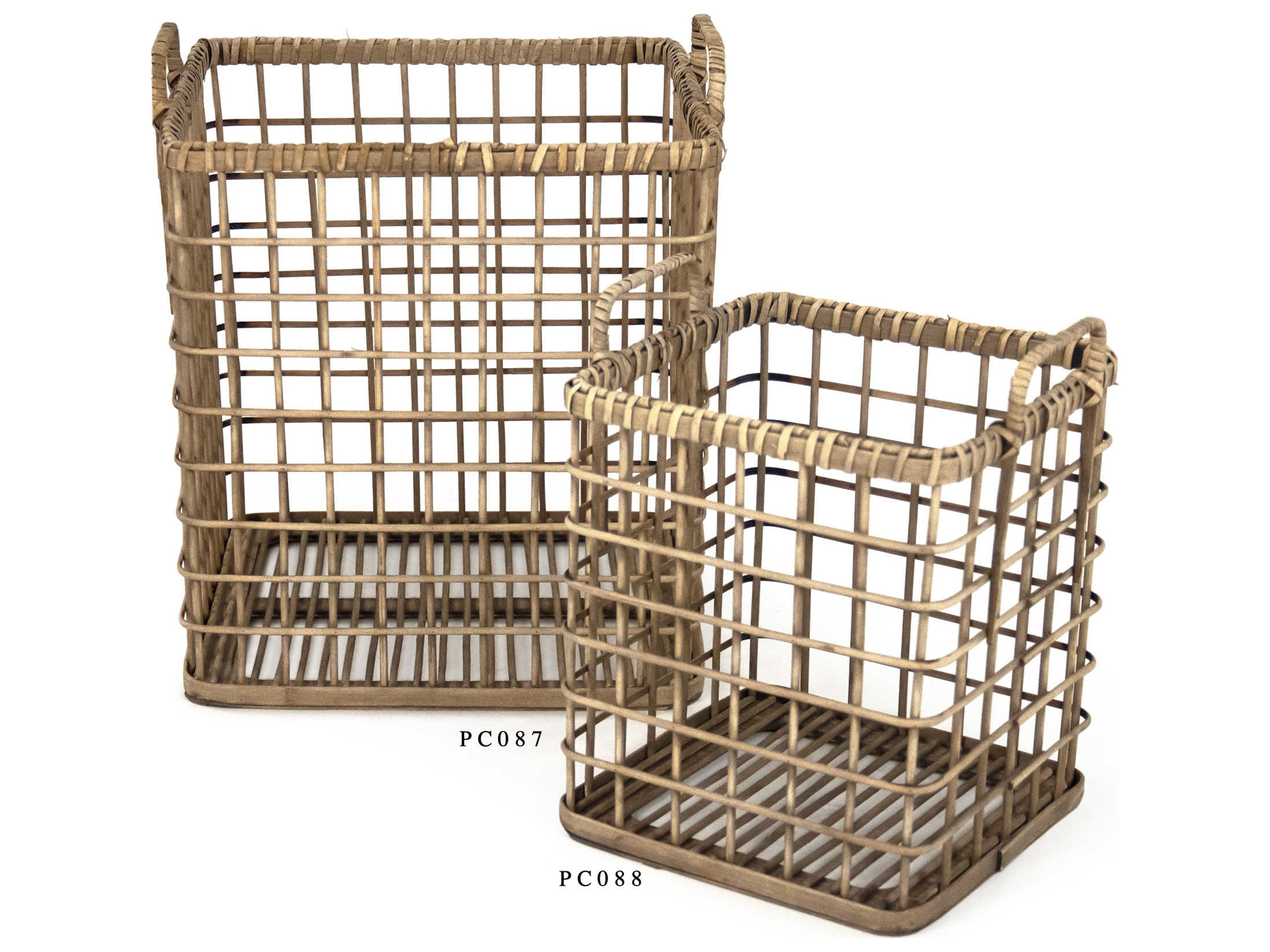 Zentique Tan 16" Storage Basket