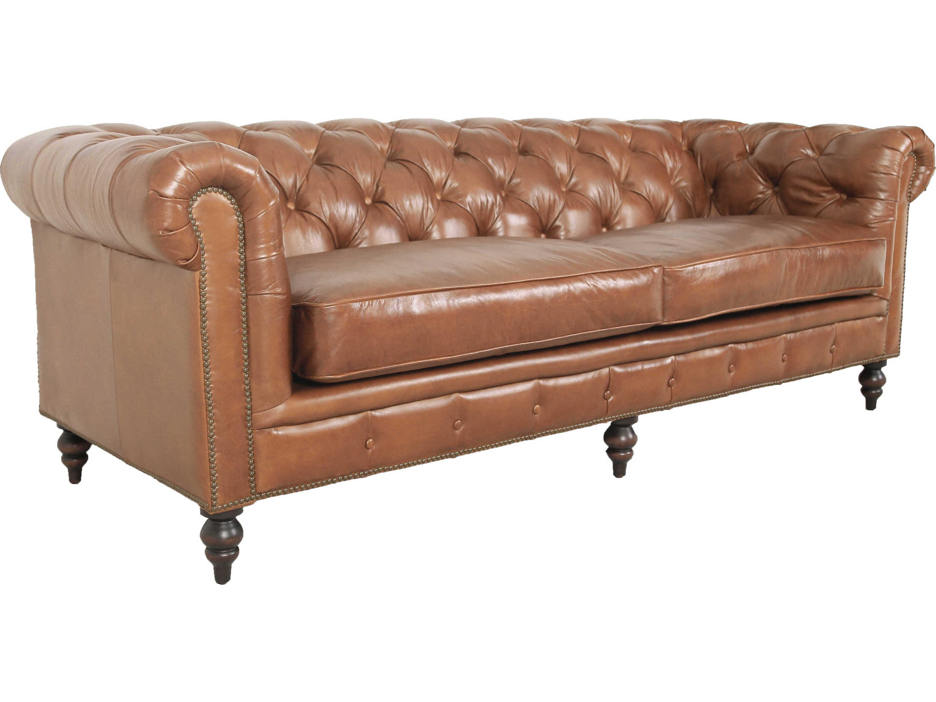 Arthur Brown Leather Sofa