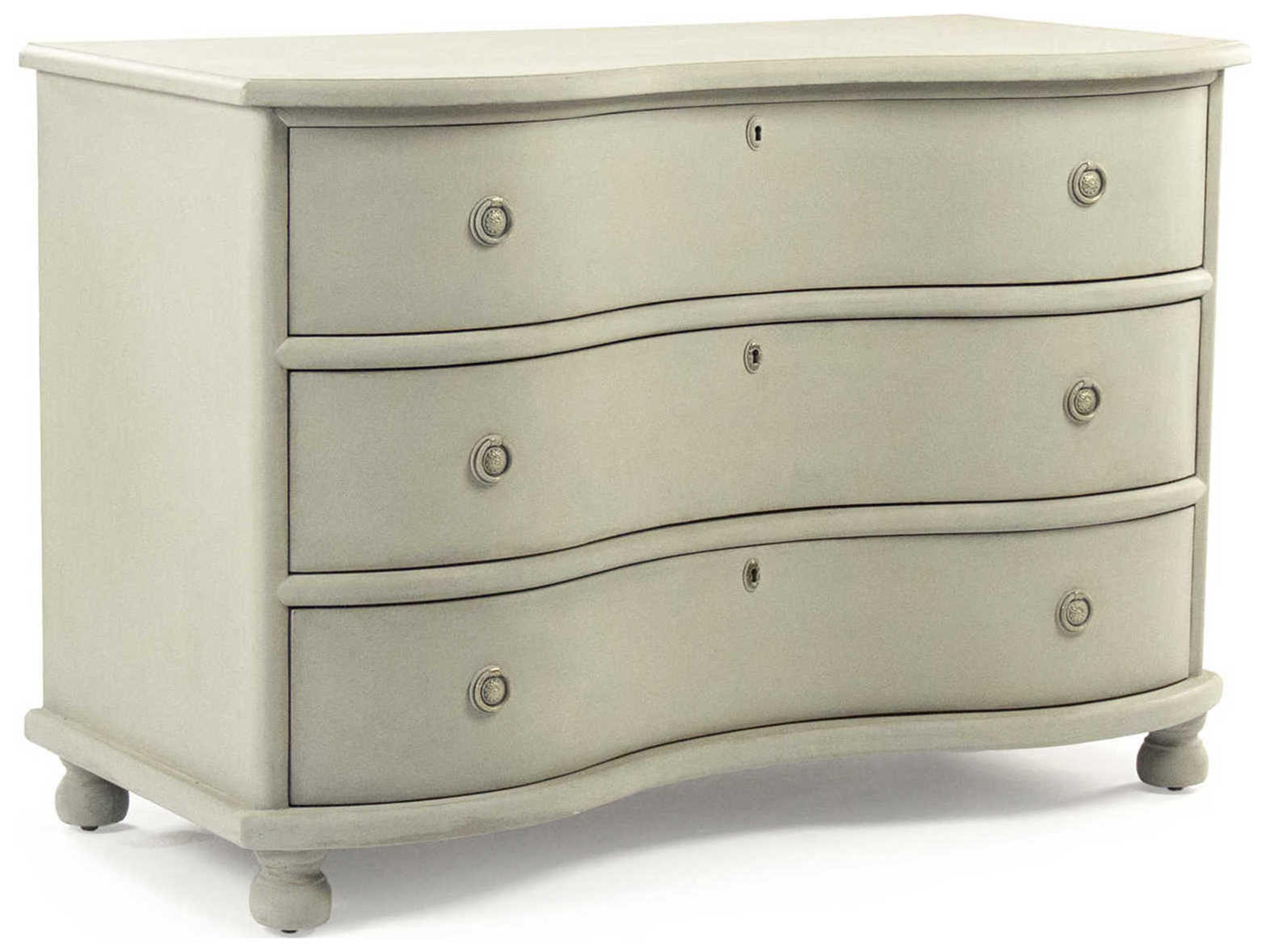 Zentique 3-Drawers Pine Wood Dresser