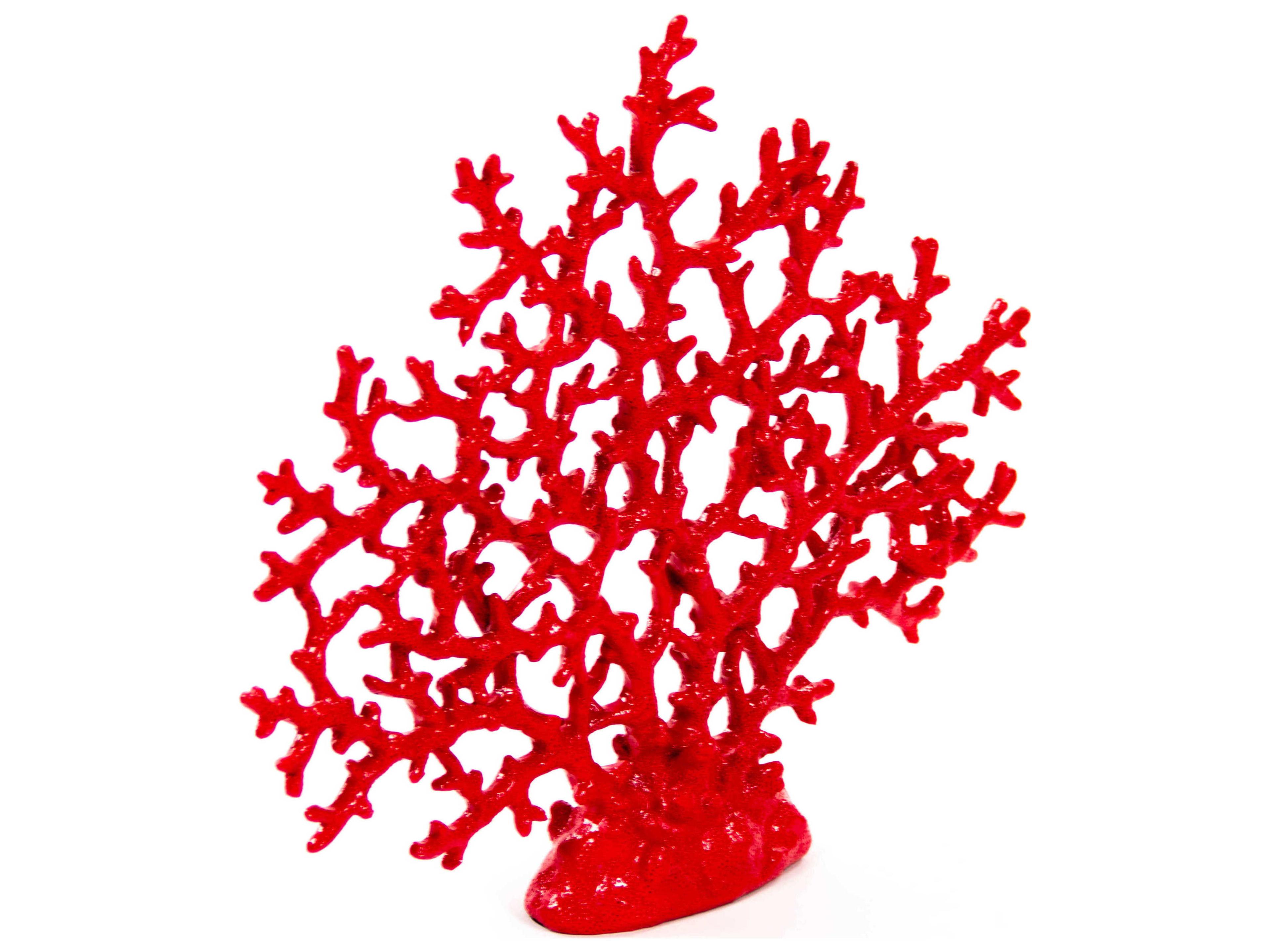 Zentique Distressed Red Glaze Coral