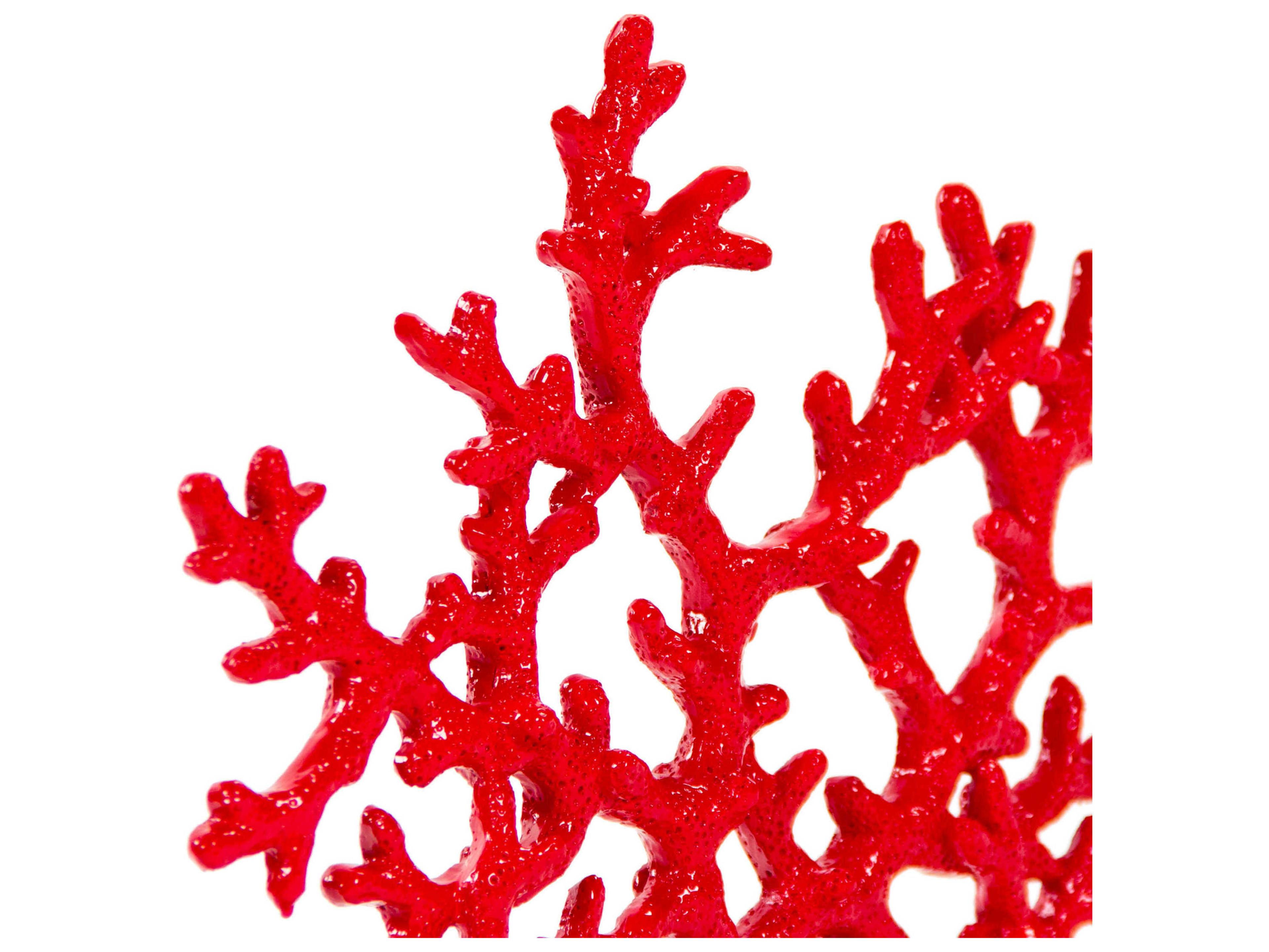 Zentique Distressed Red Glaze Coral
