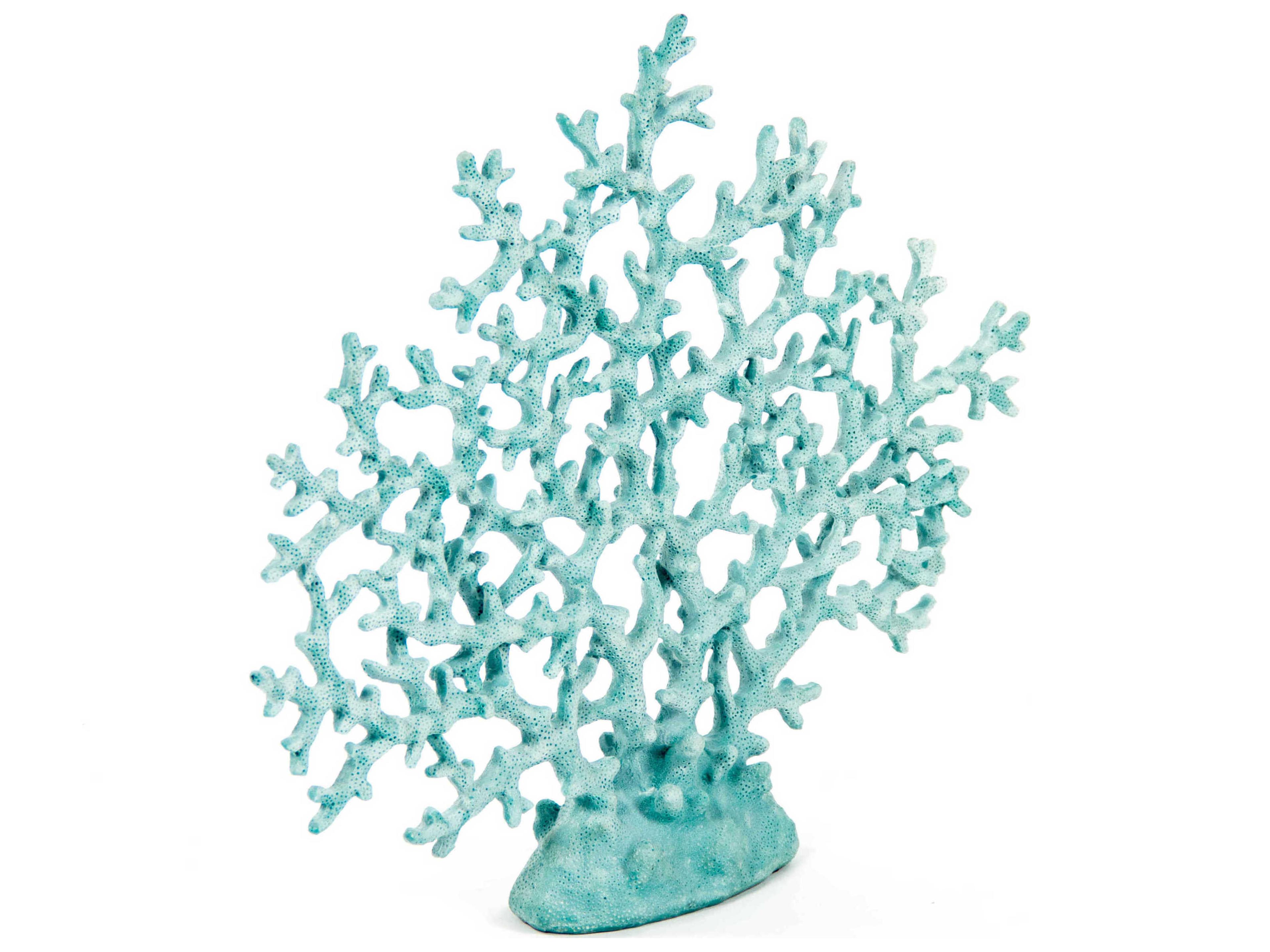 Zentique Distressed Aqua Blue Coral