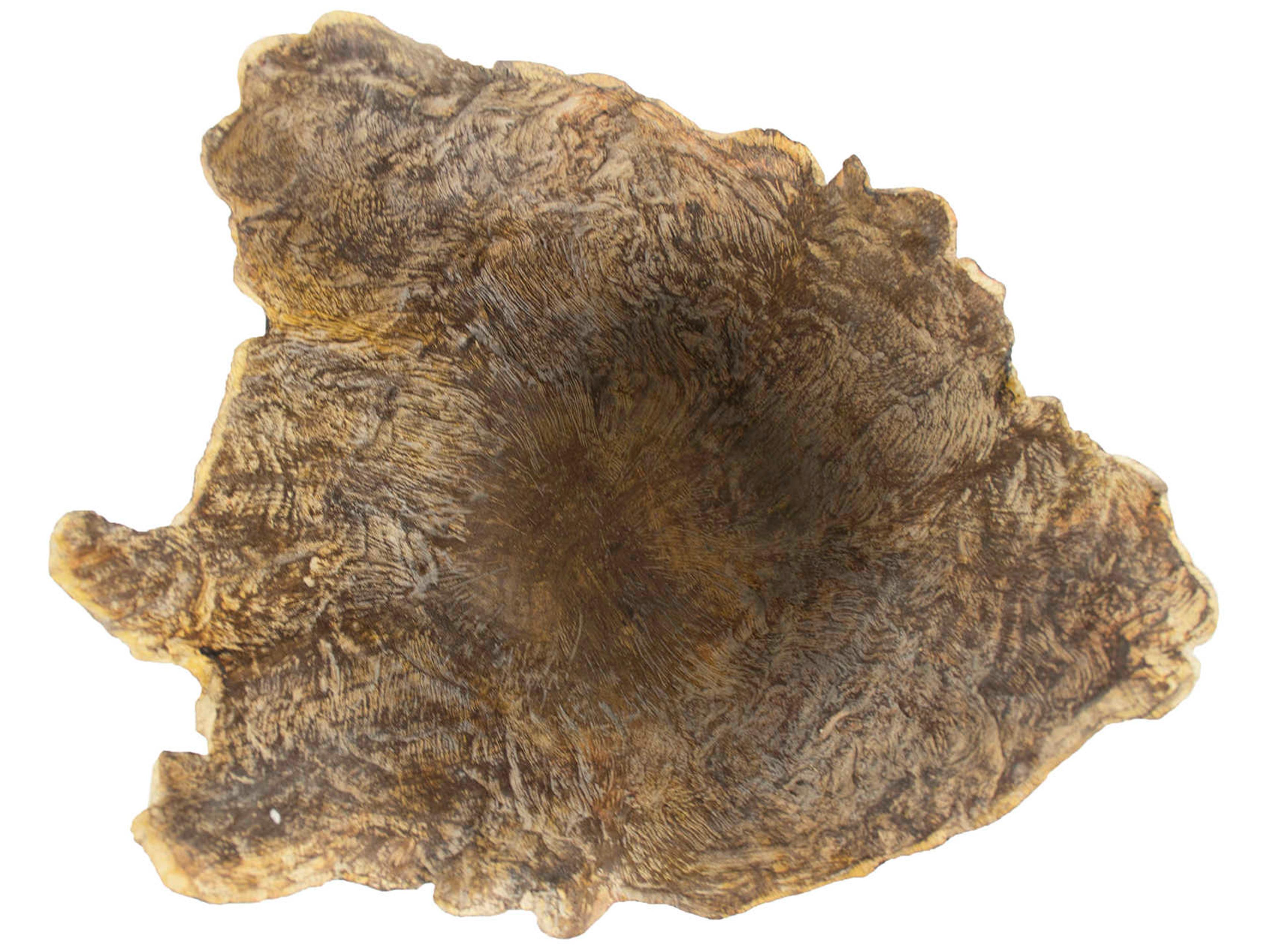 Zentique Distressed Brown 10" High Wooden Sculpture