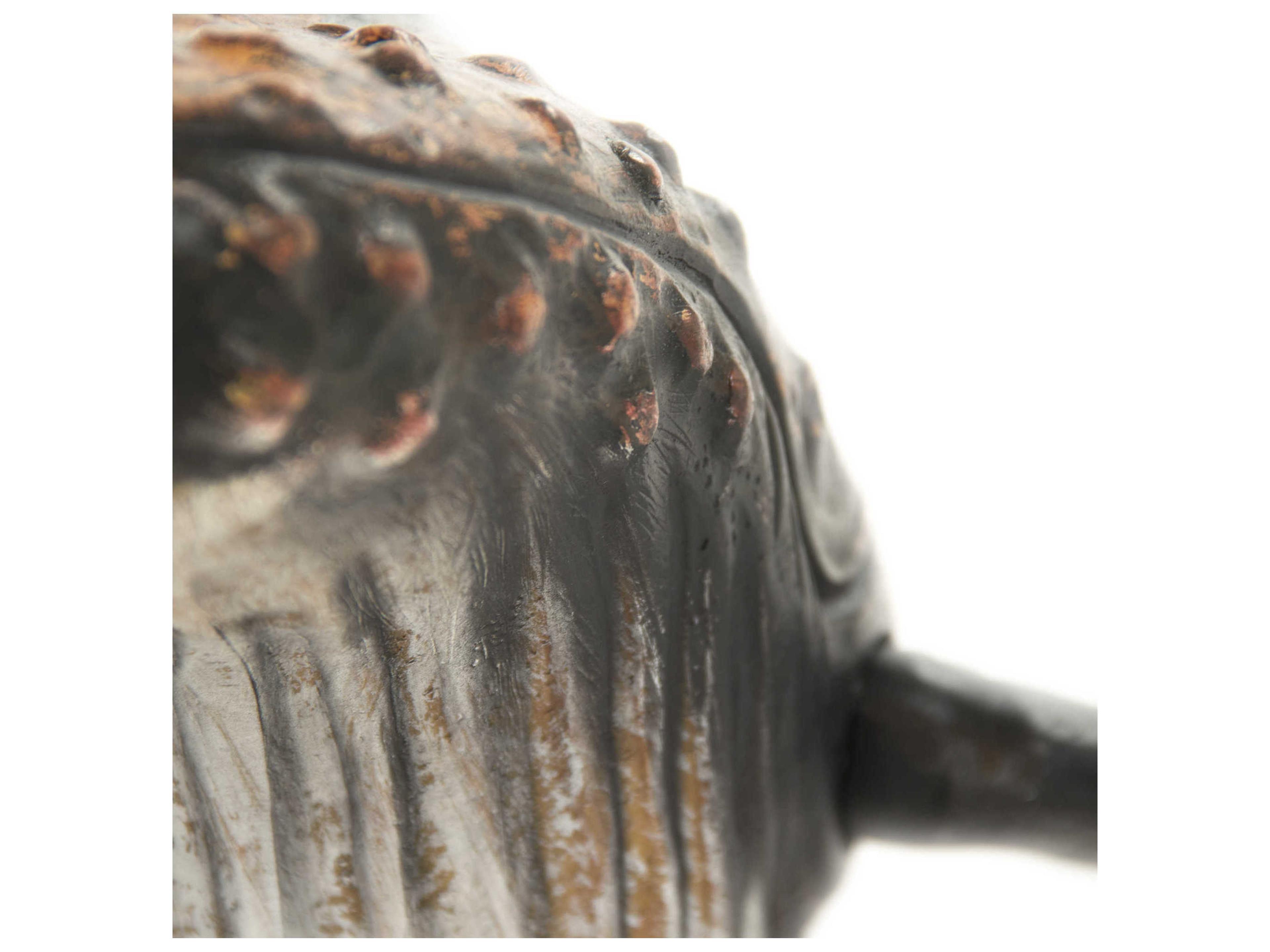 Zentique Distressed Black Humpback Whale Sculpture