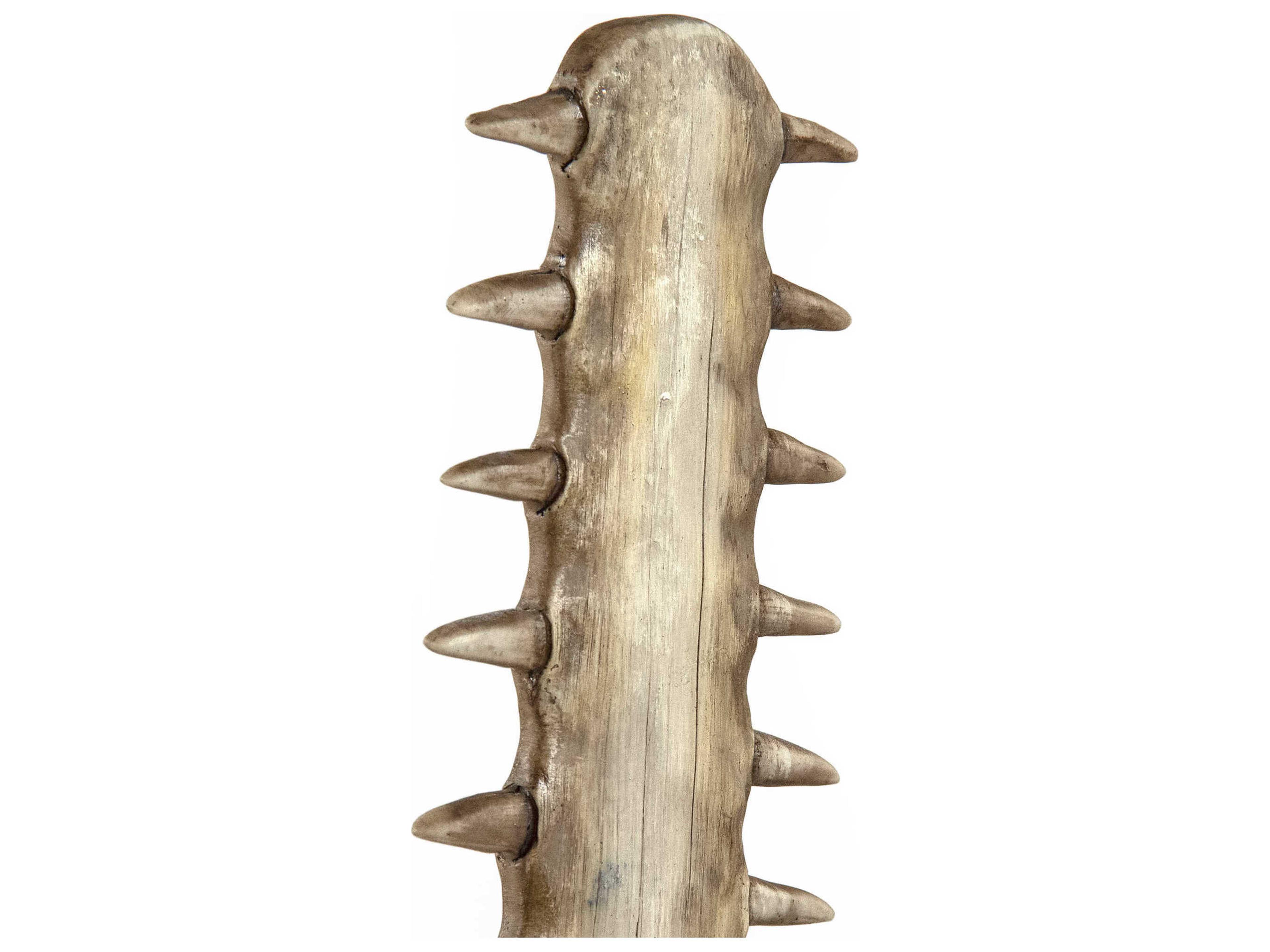 Zentique Distressed Brown Sawtooth Sculpture
