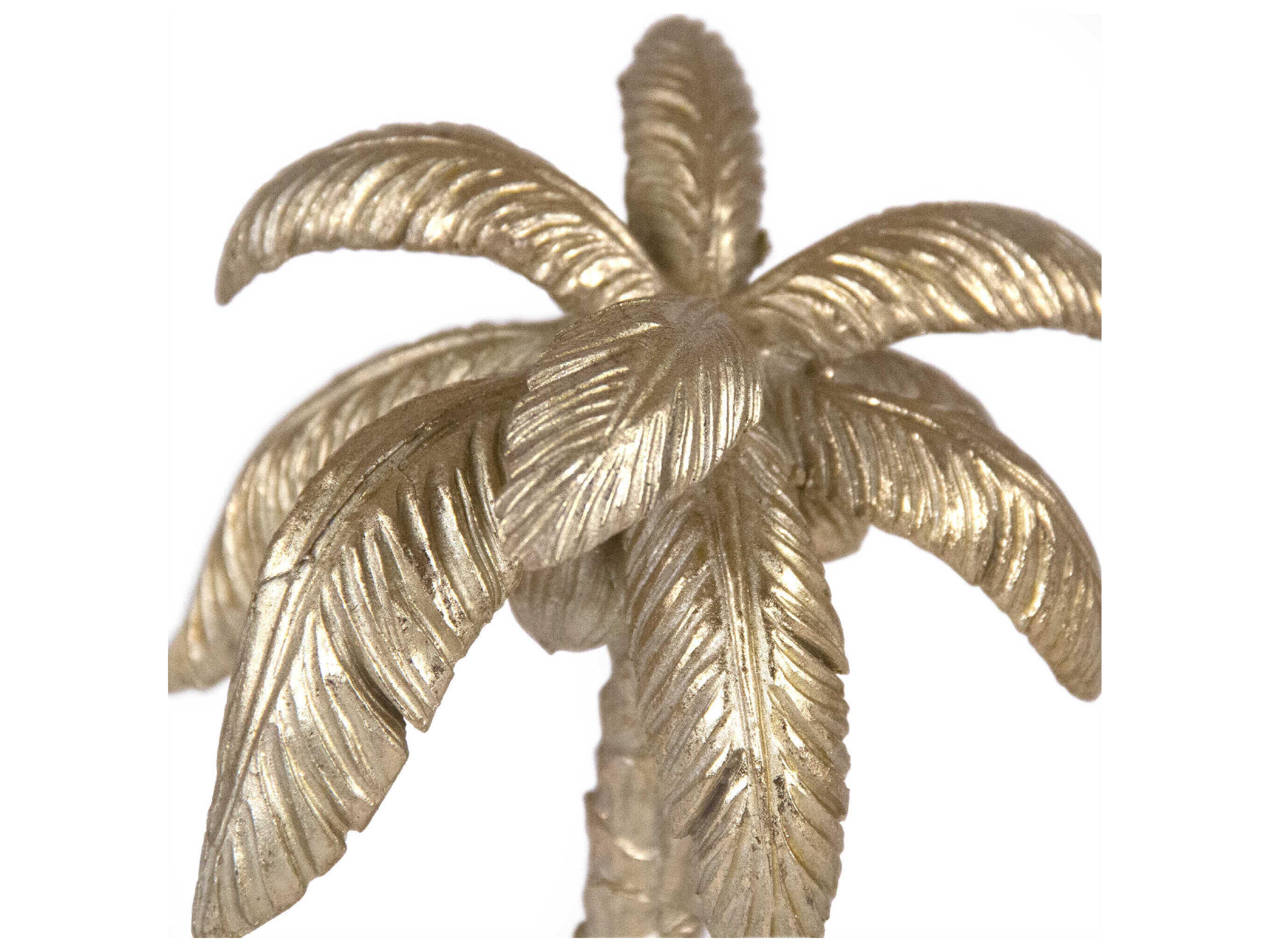Zentique Palm Tree Gold Leaf Decorative Accent