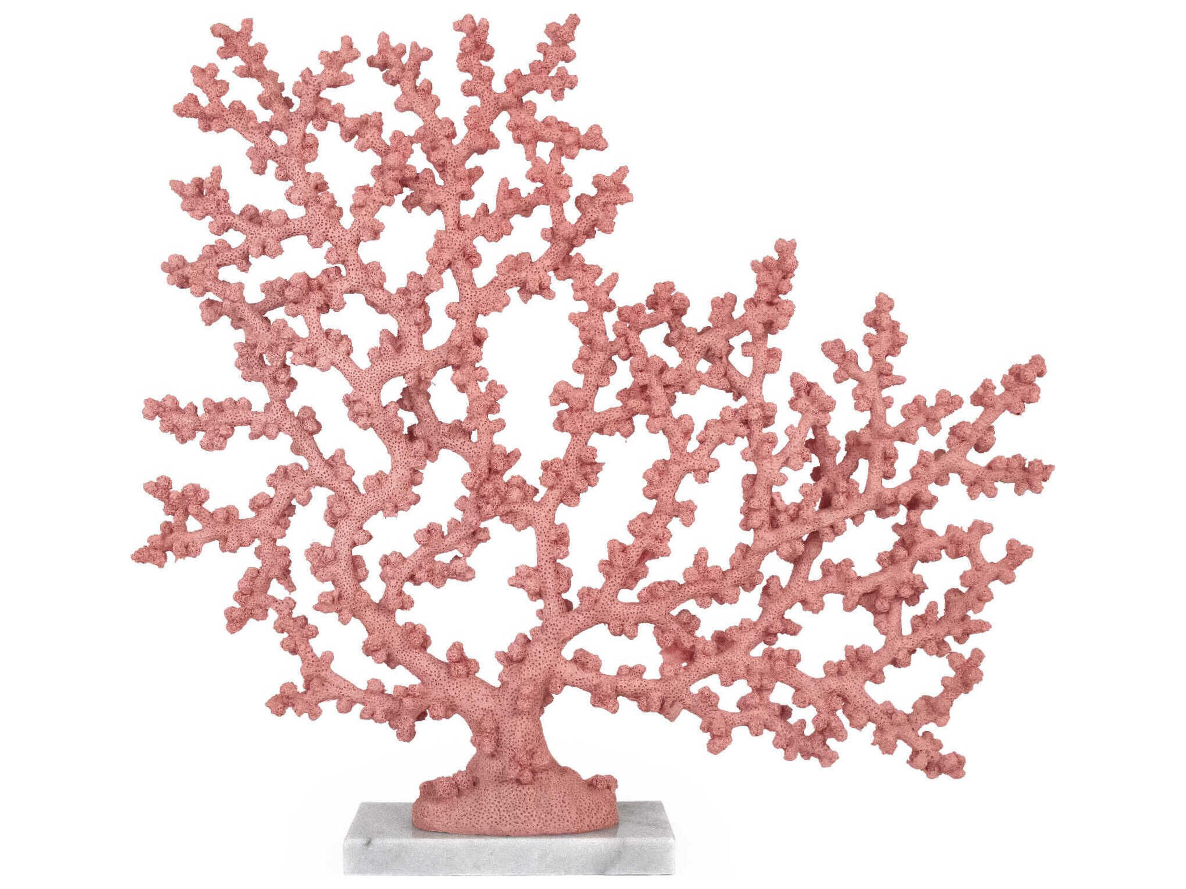 Coral Marble Decorative Accent