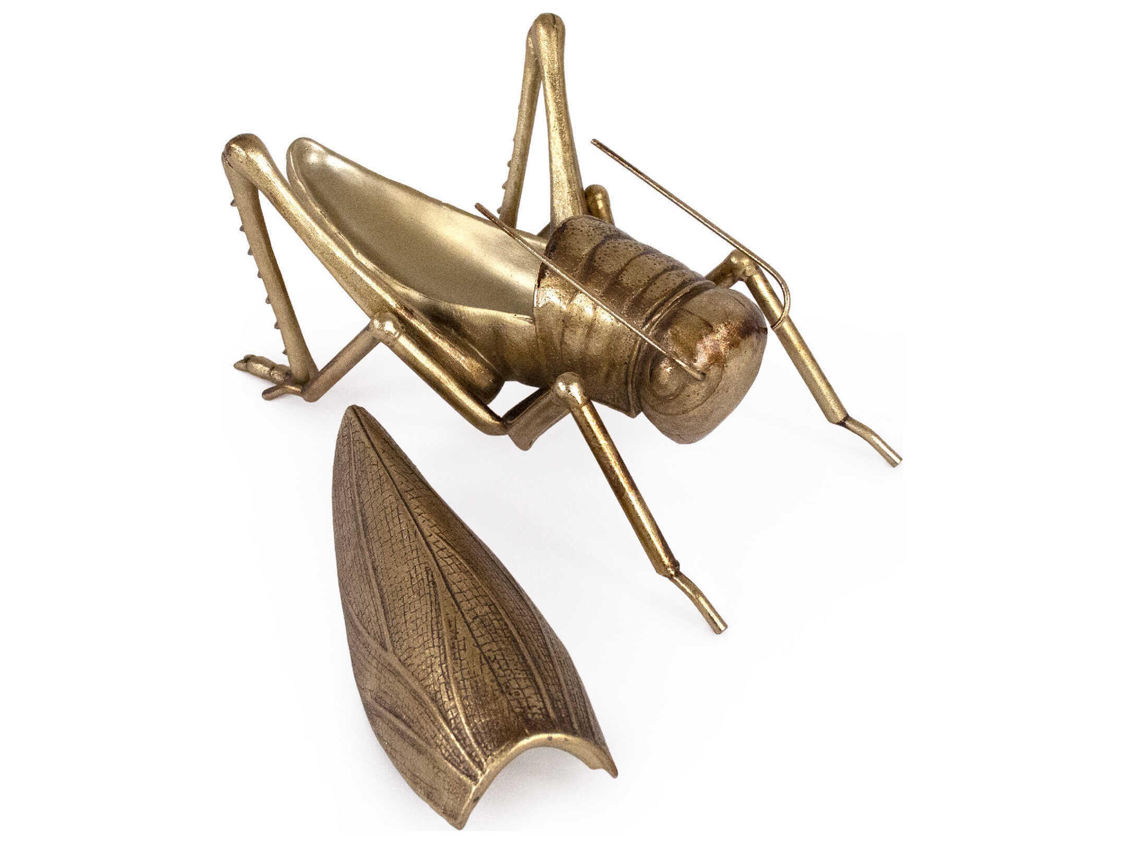 Zentique Grasshopper Gold Leaf Decorative Accent