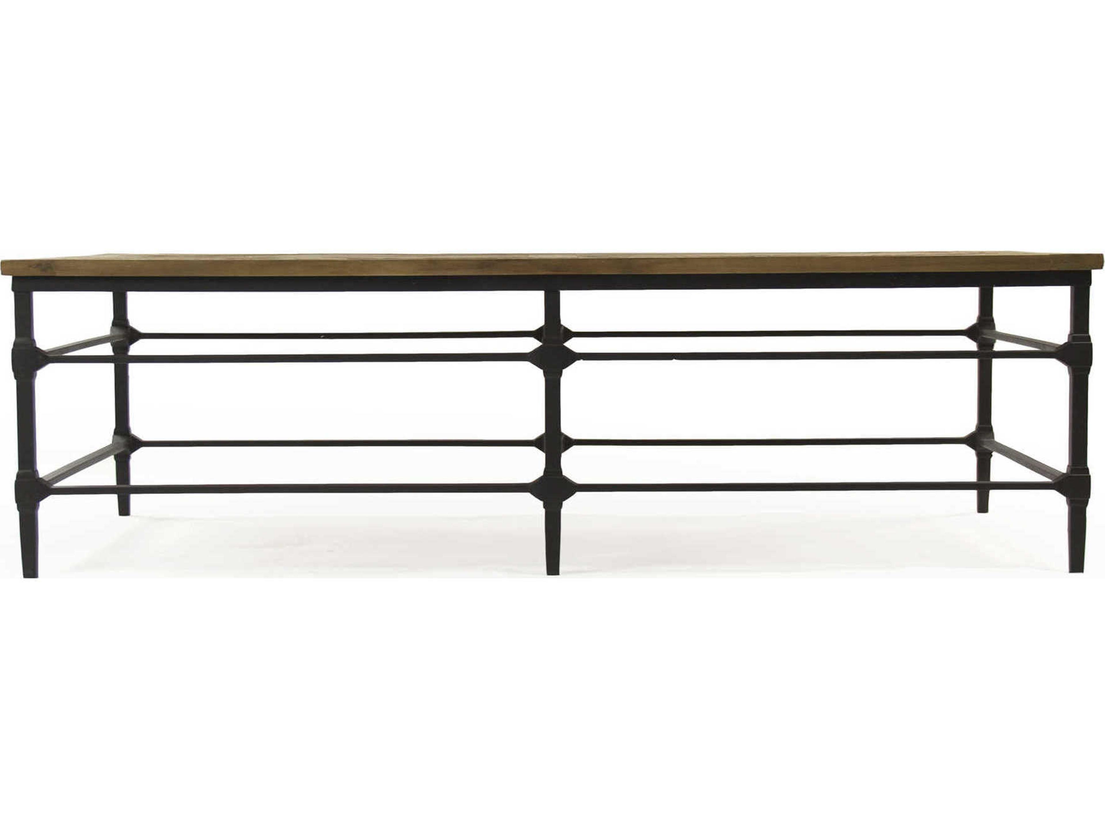 Zentique Rectangular Wood Pine Coffee Table