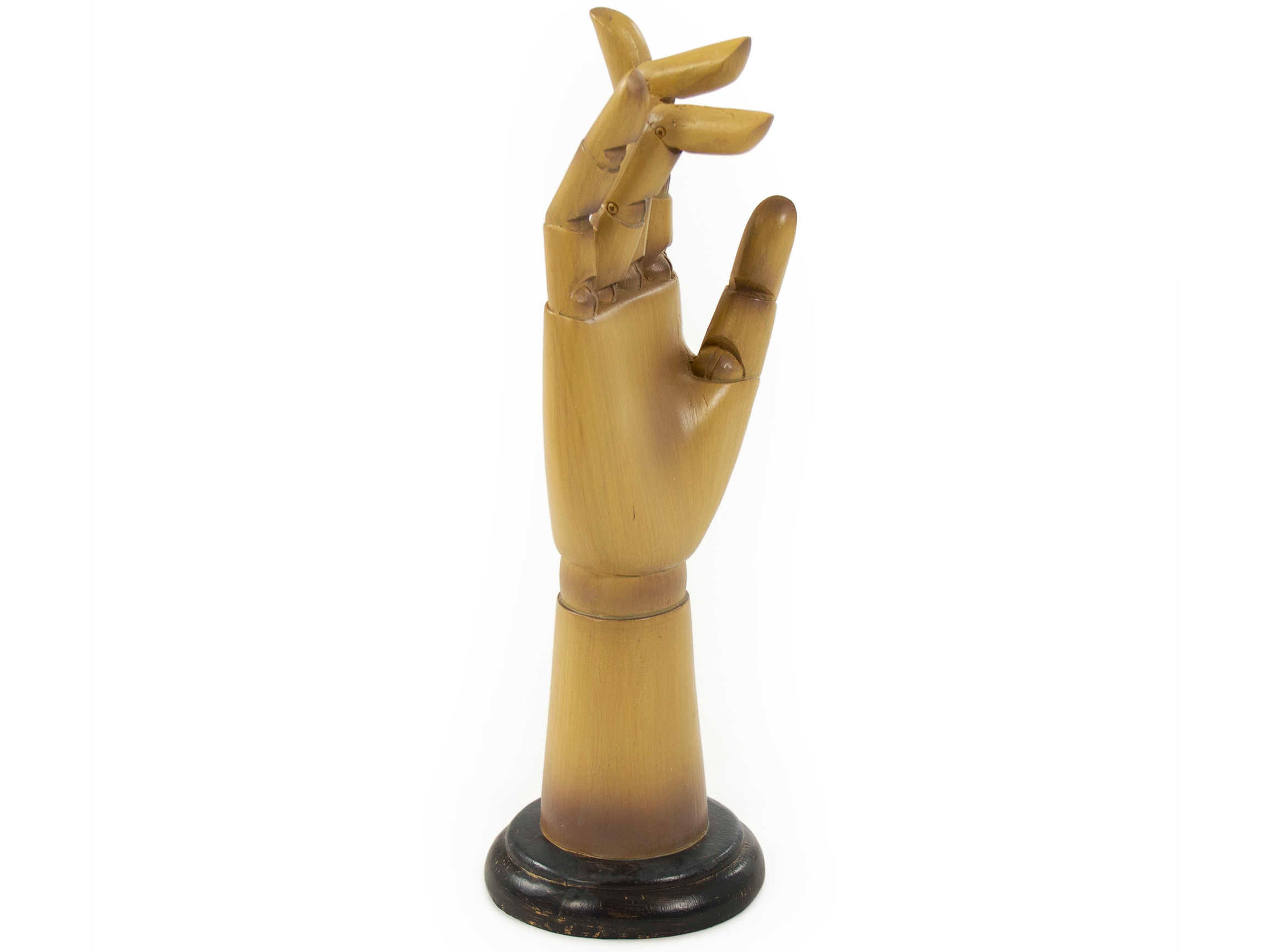 Zentique Tan / Black Dark Brown Mannequin Hand Sculpture