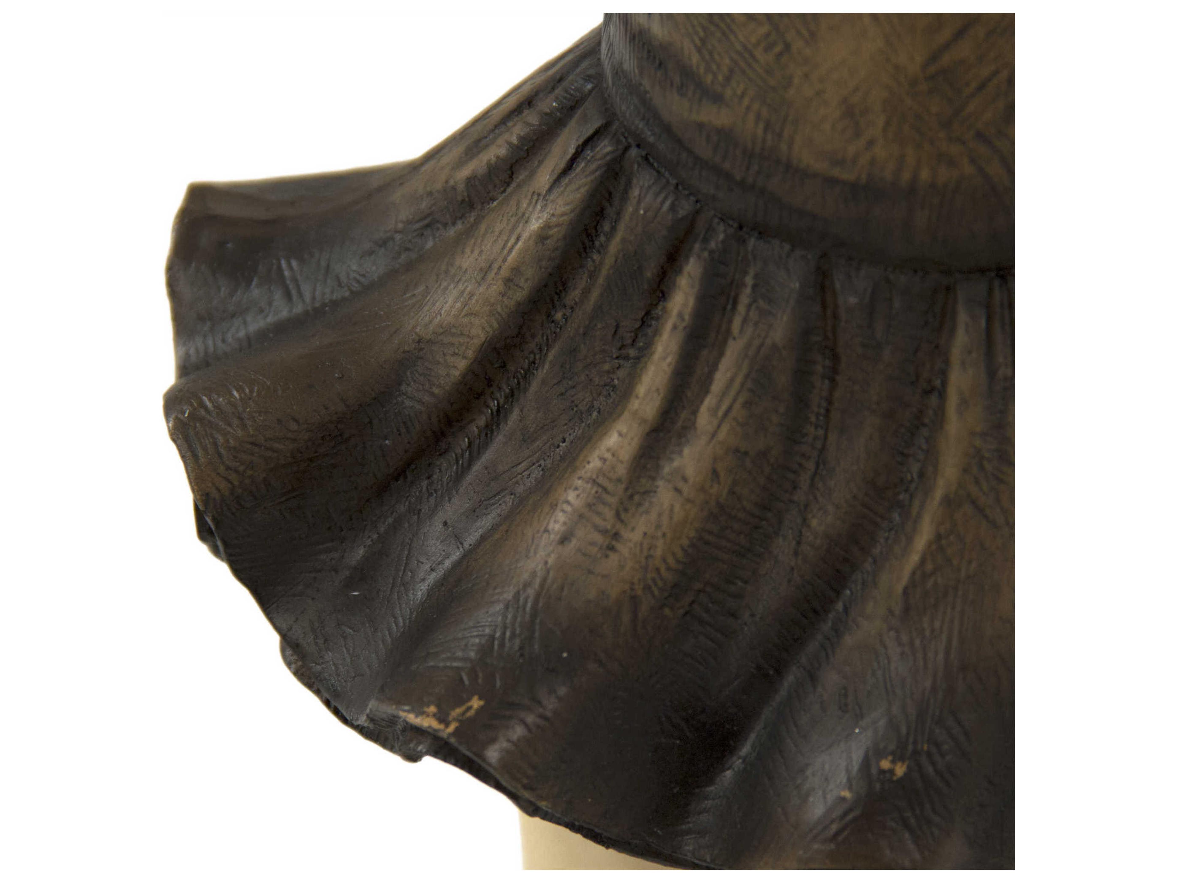 Zentique Tan / Black Dark Brown Ballerina Girl Sculpture