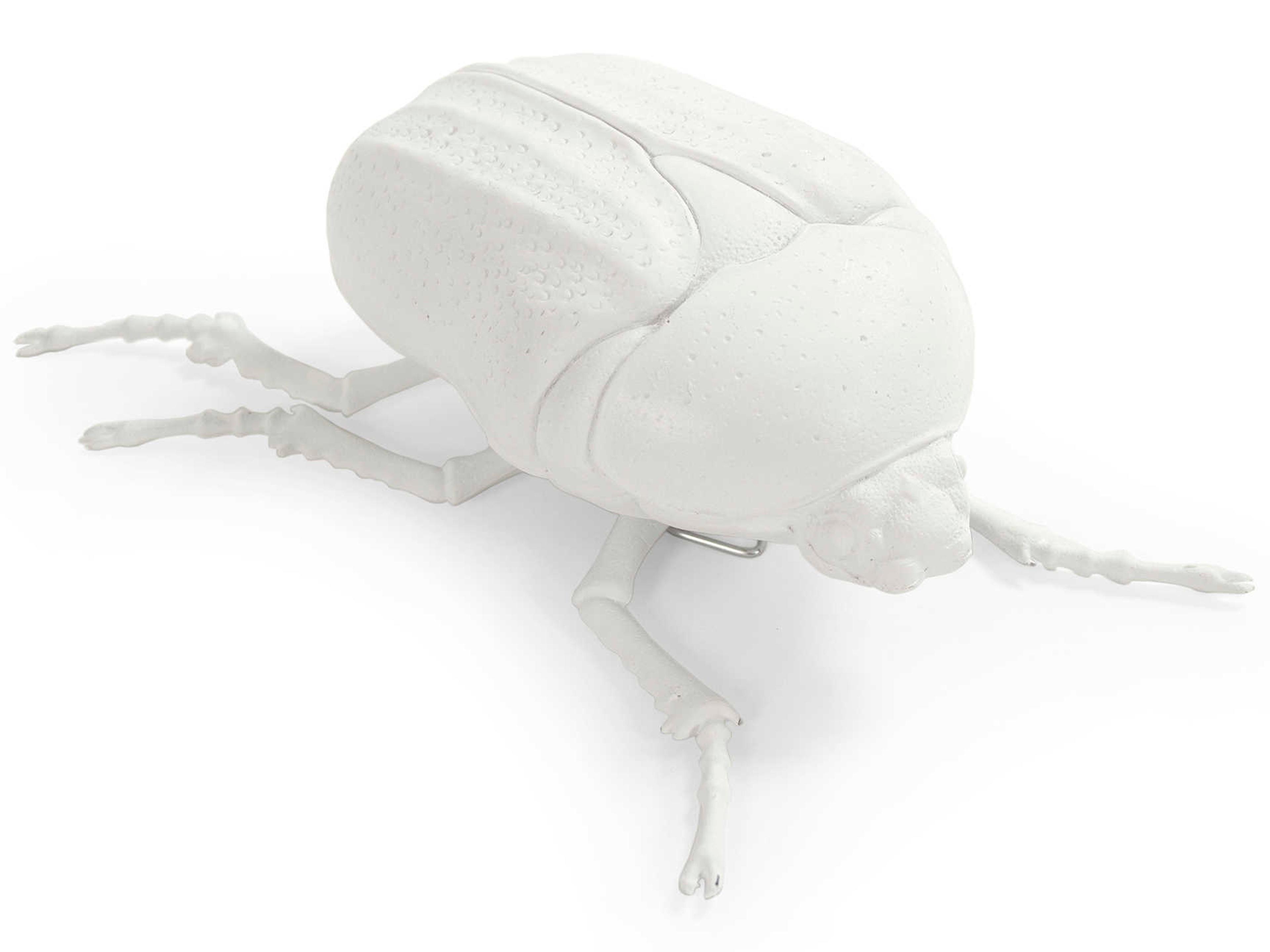 Zentique White Resin Beetle 3D Wall Art
