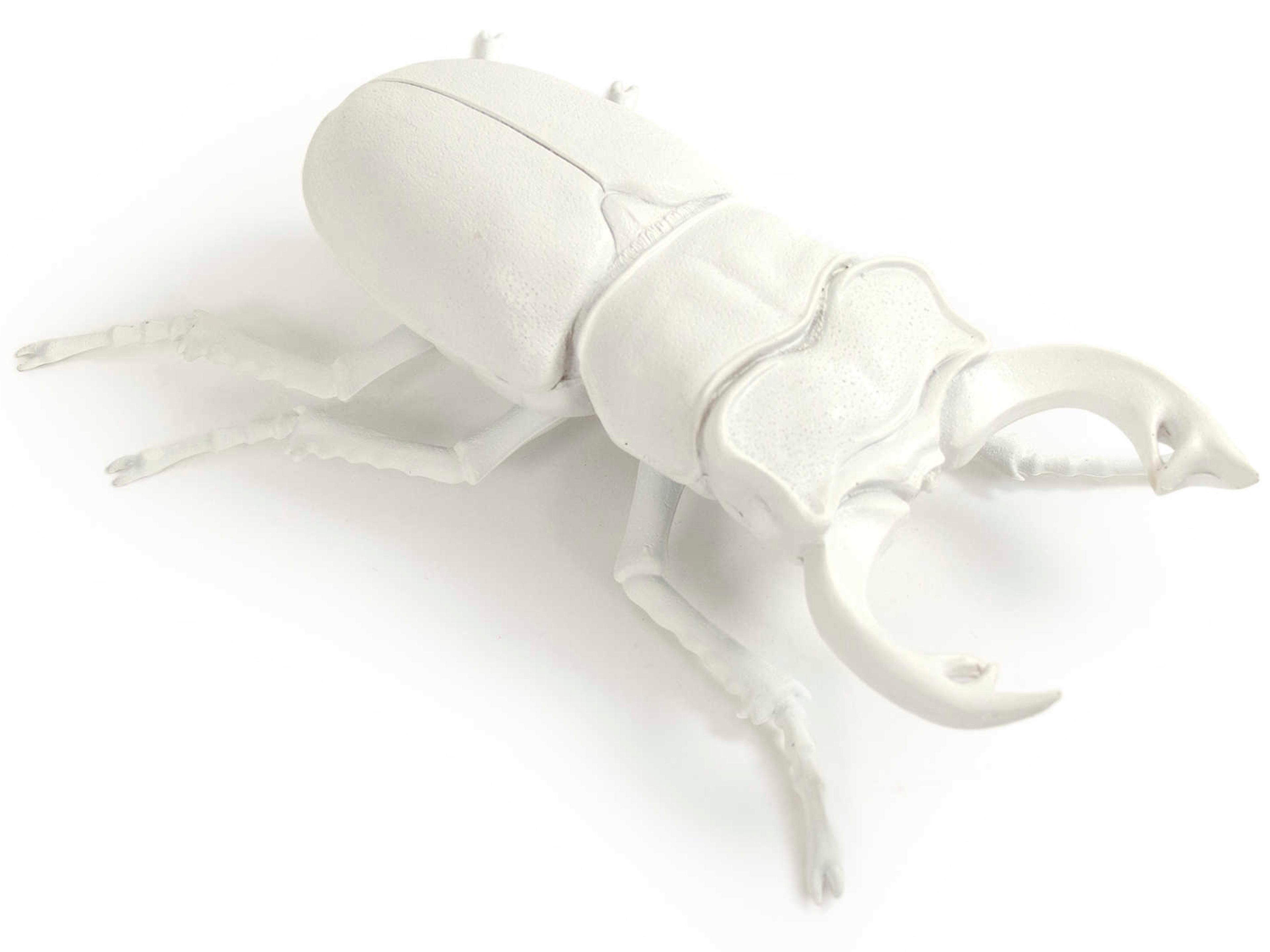 Zentique White Resin Beetle 3D Wall Art