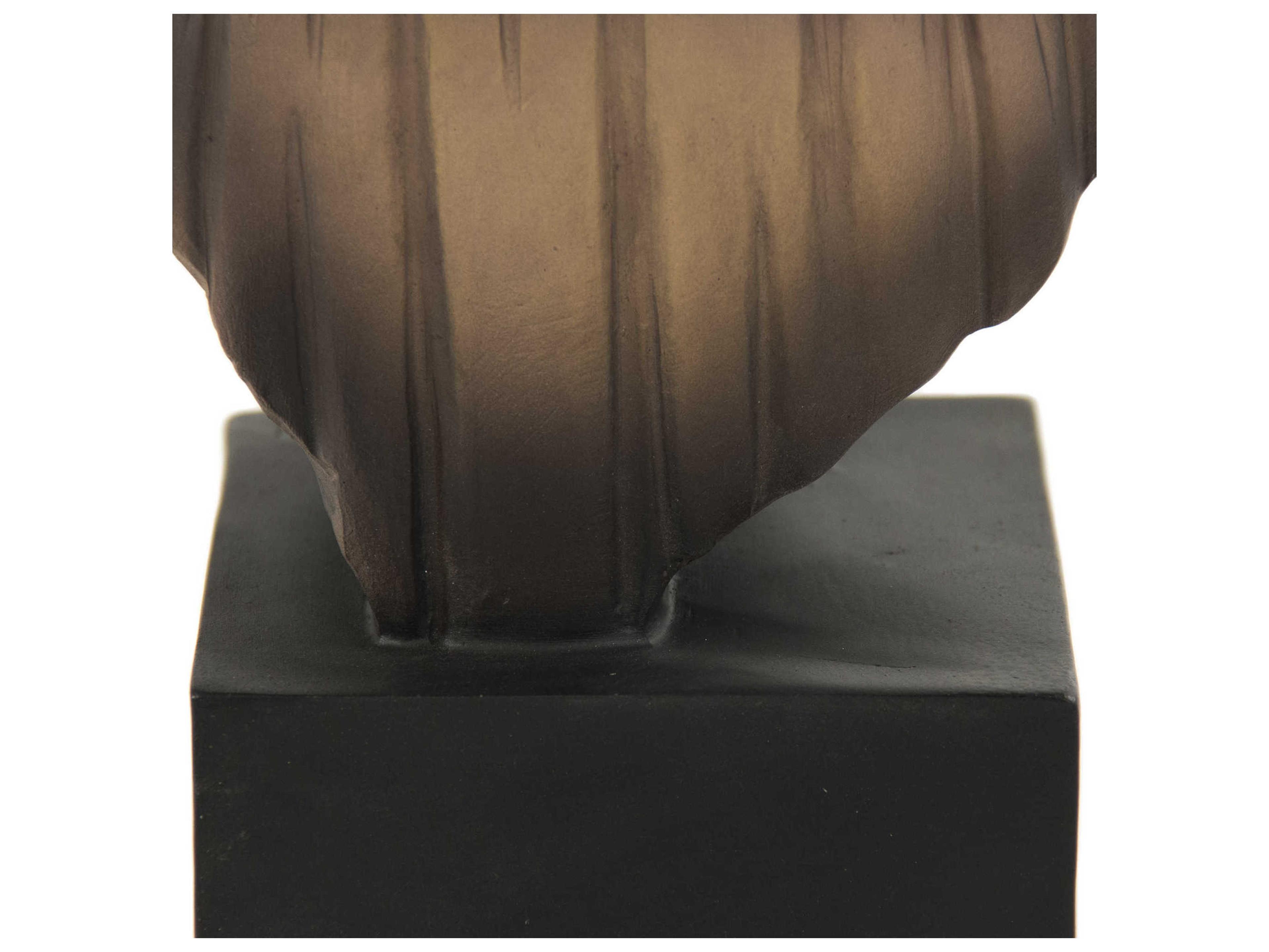 Zentique Tan / Black / Dark Brown / Ivory Girl Bust Sculpture