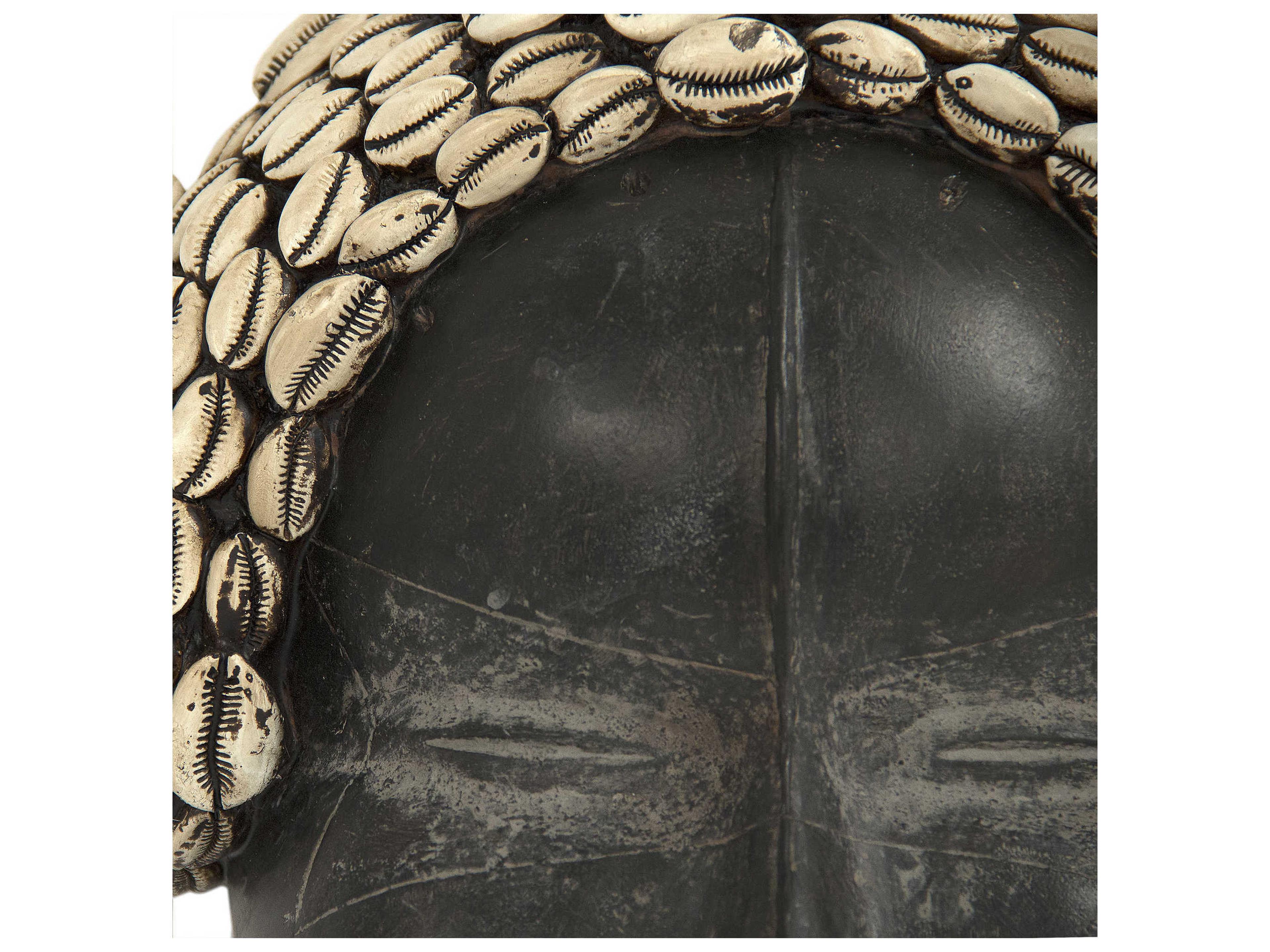 Zentique Black / Ivory Resin Woman Mask