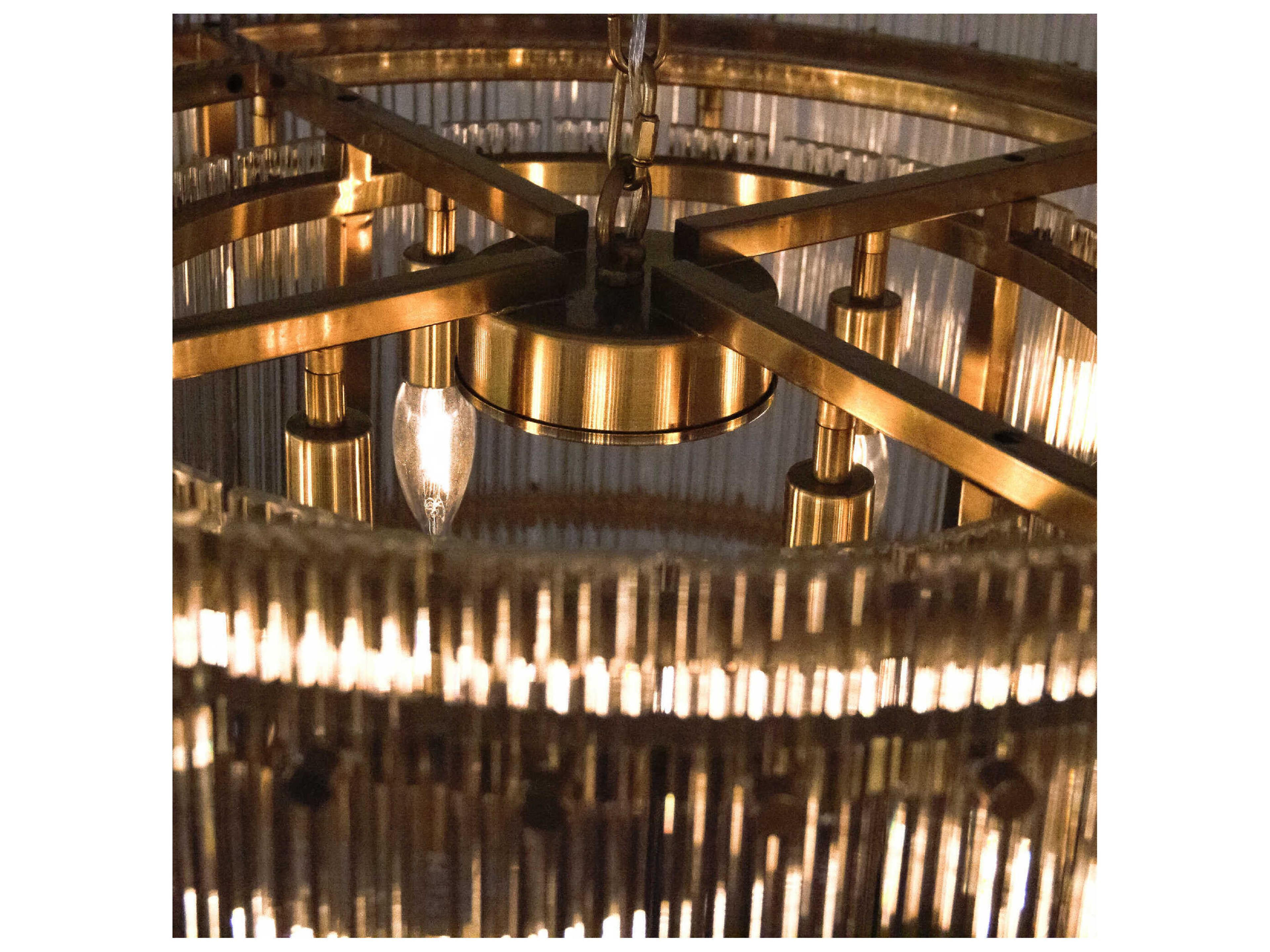 Zentique Cordelia Gold Drum Pendant