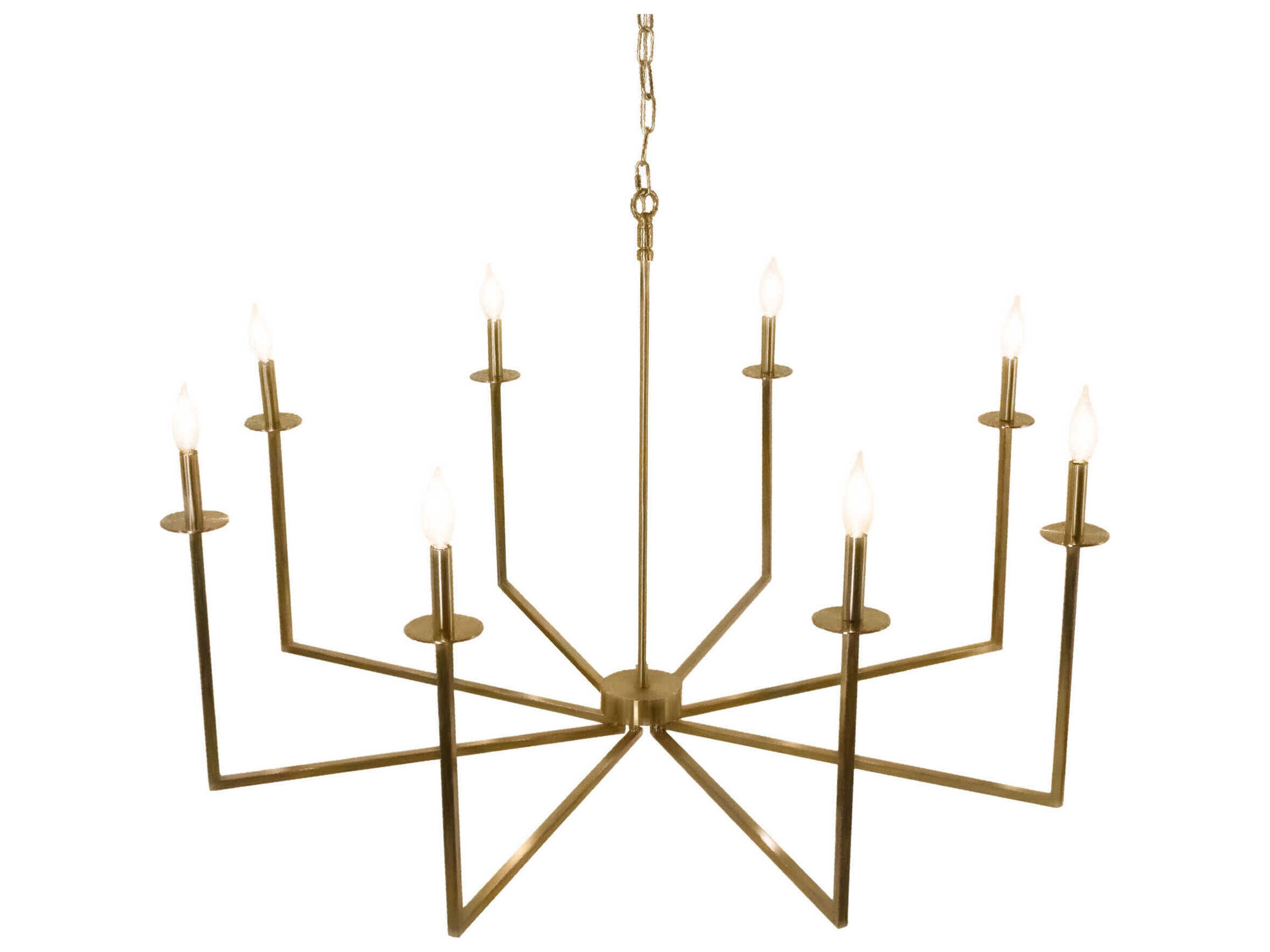 Minimalist Stainless Steel Gold Candelabra Chandelier