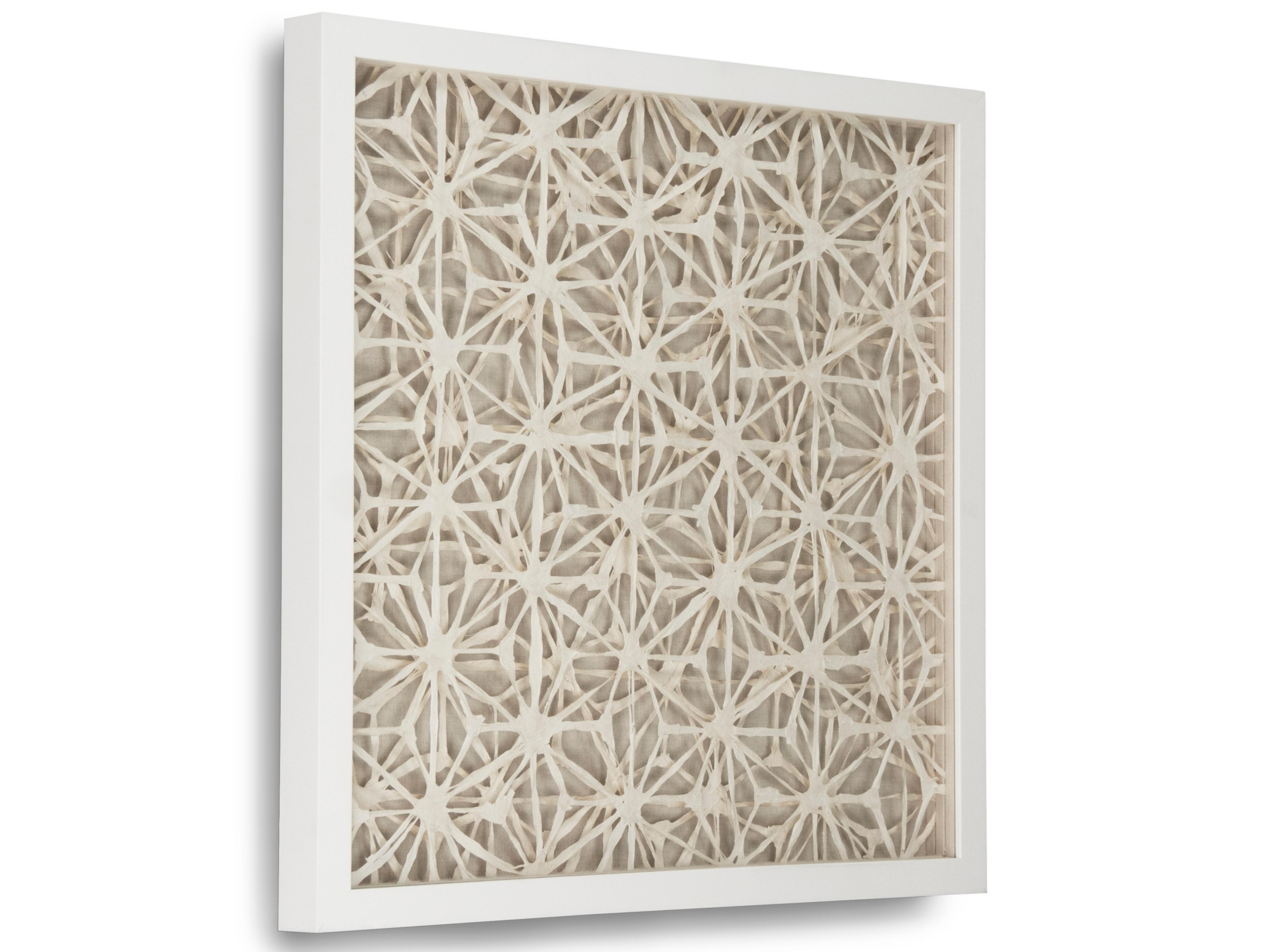 Zentique Intertwined Asterisk Abstract Paper Shadow Box