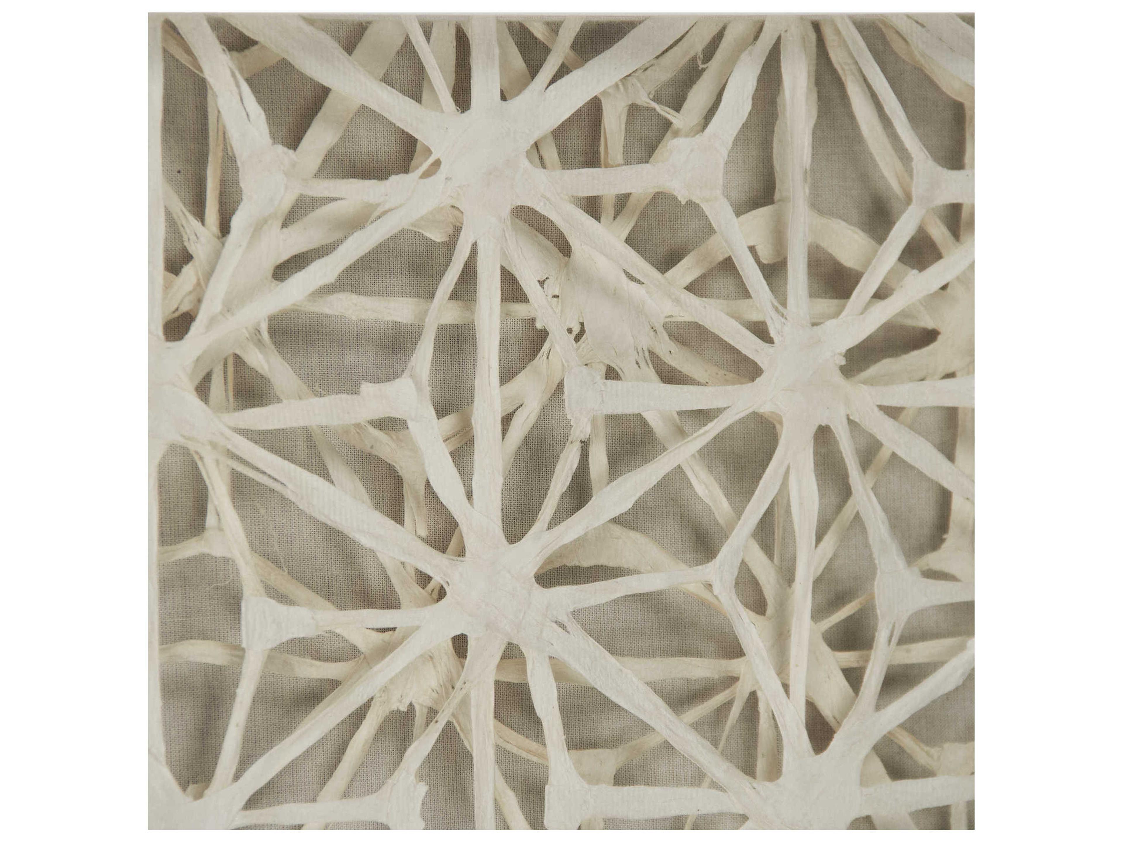 Zentique Intertwined Asterisk Abstract Paper Shadow Box