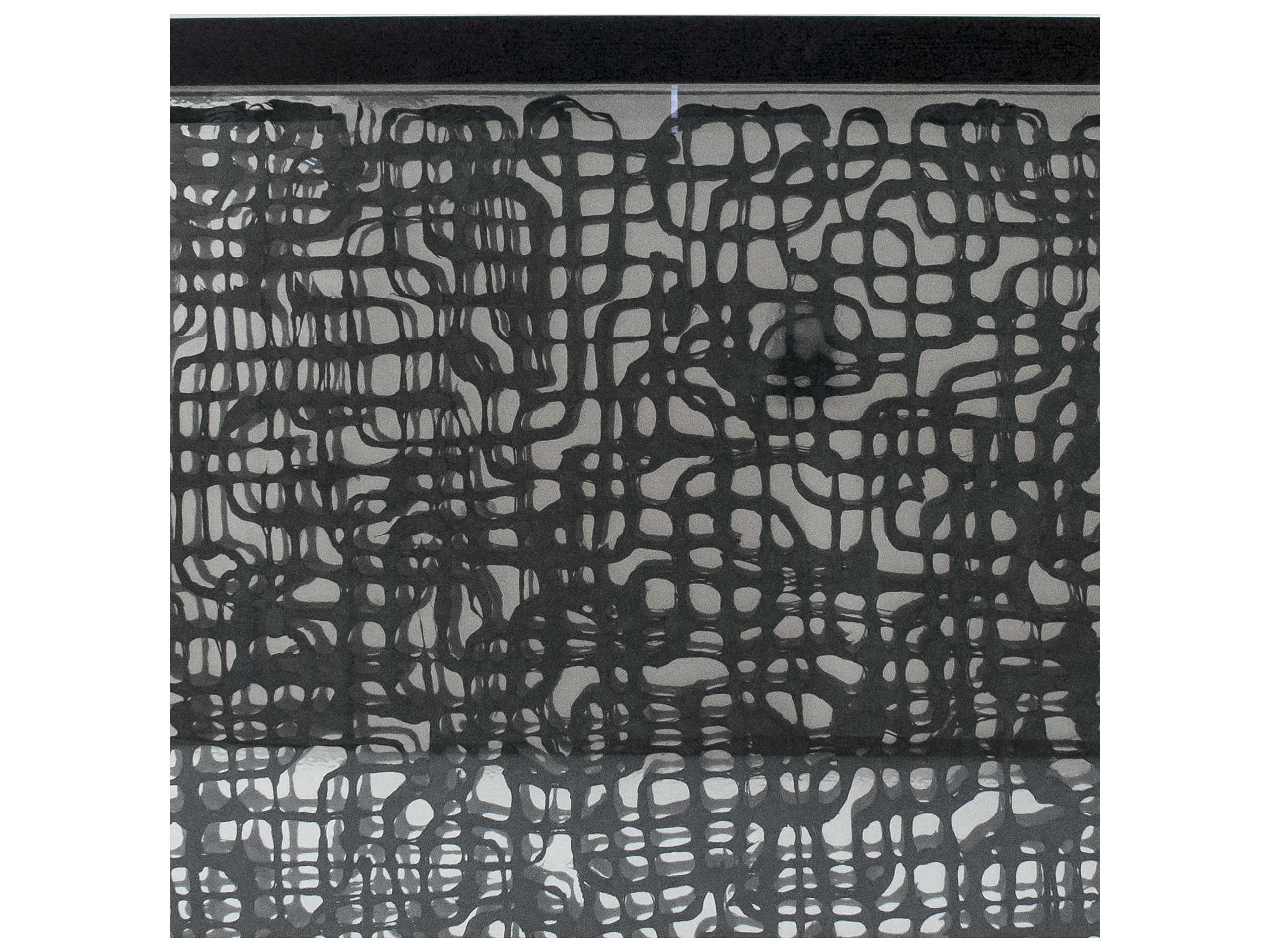 Zentique Black 59" Intersecting Lines Abstract Paper Shadow Box