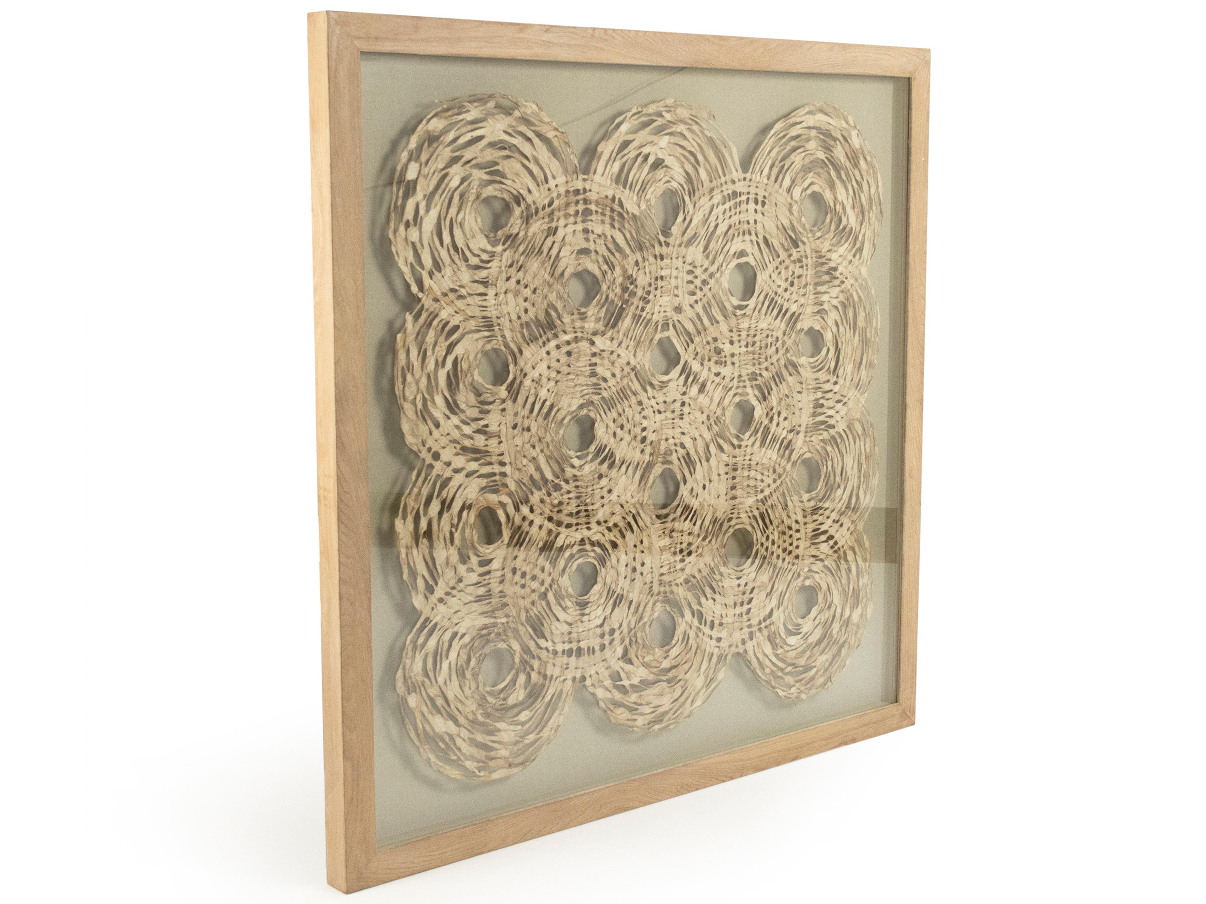 Zentique Overlapping Circle Abstract Paper Shadow Box