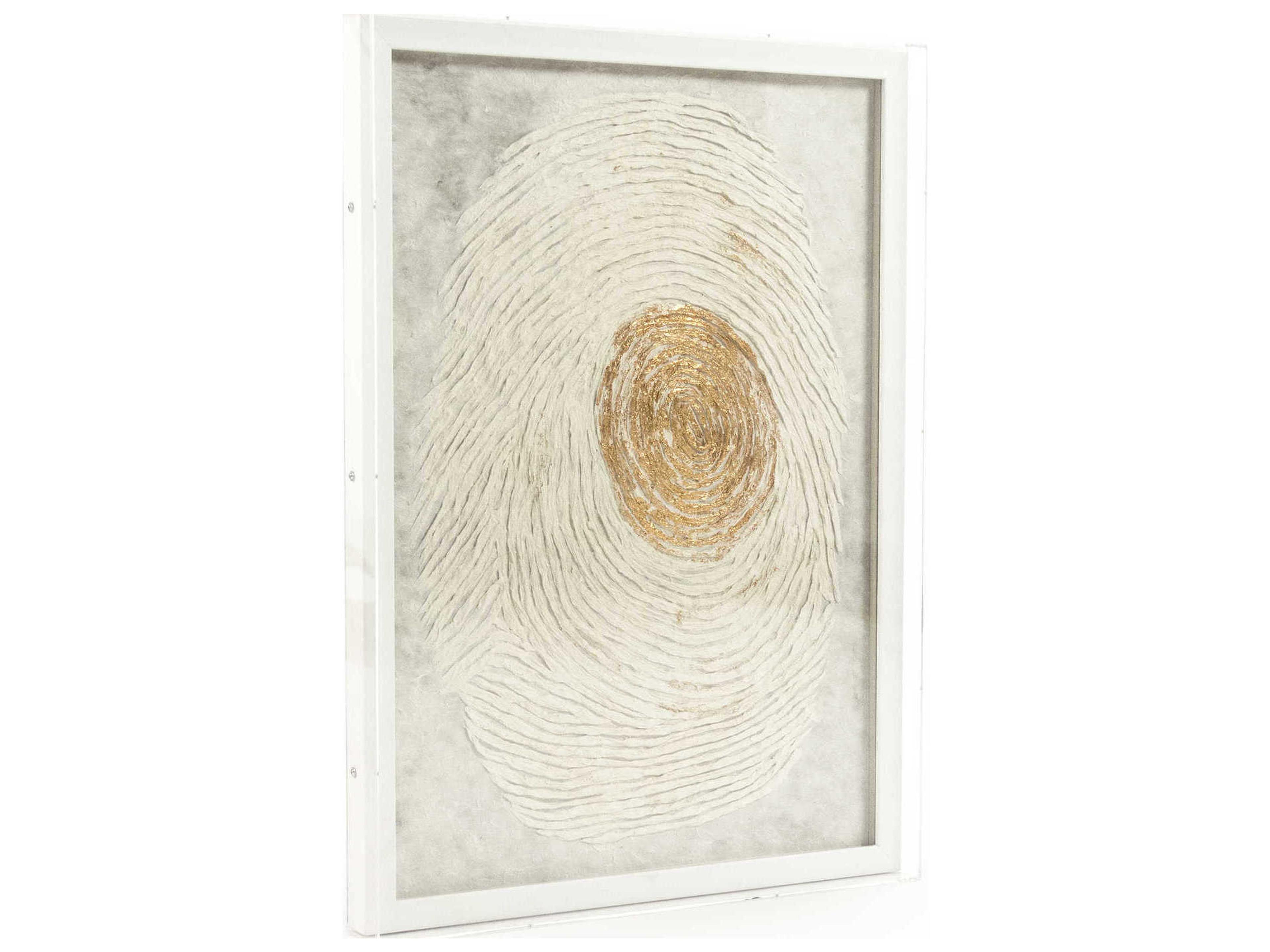 Zentique Abstract Fingerprint Shadow Box