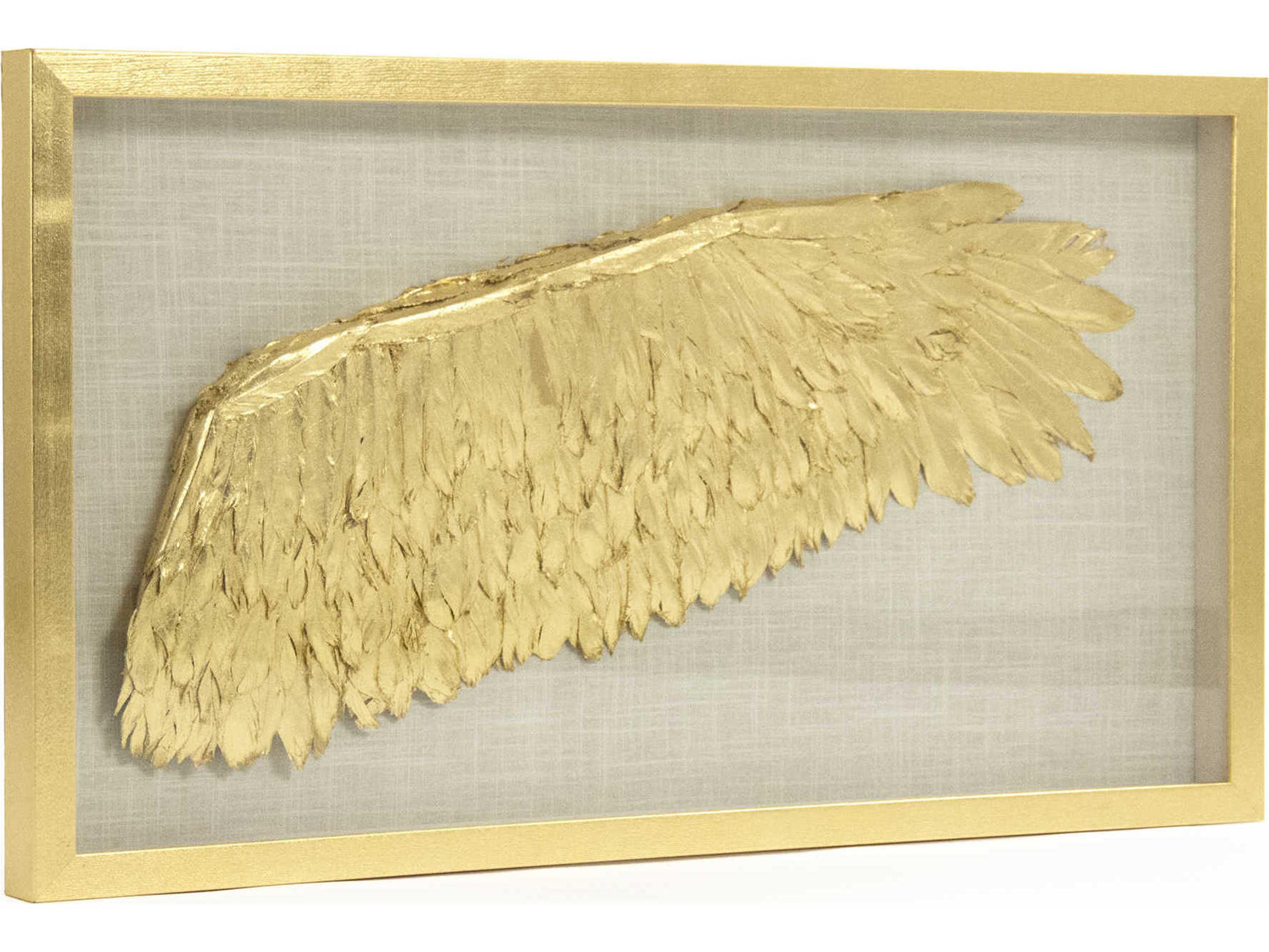 Zentique Right Golden Wing Shadow Box