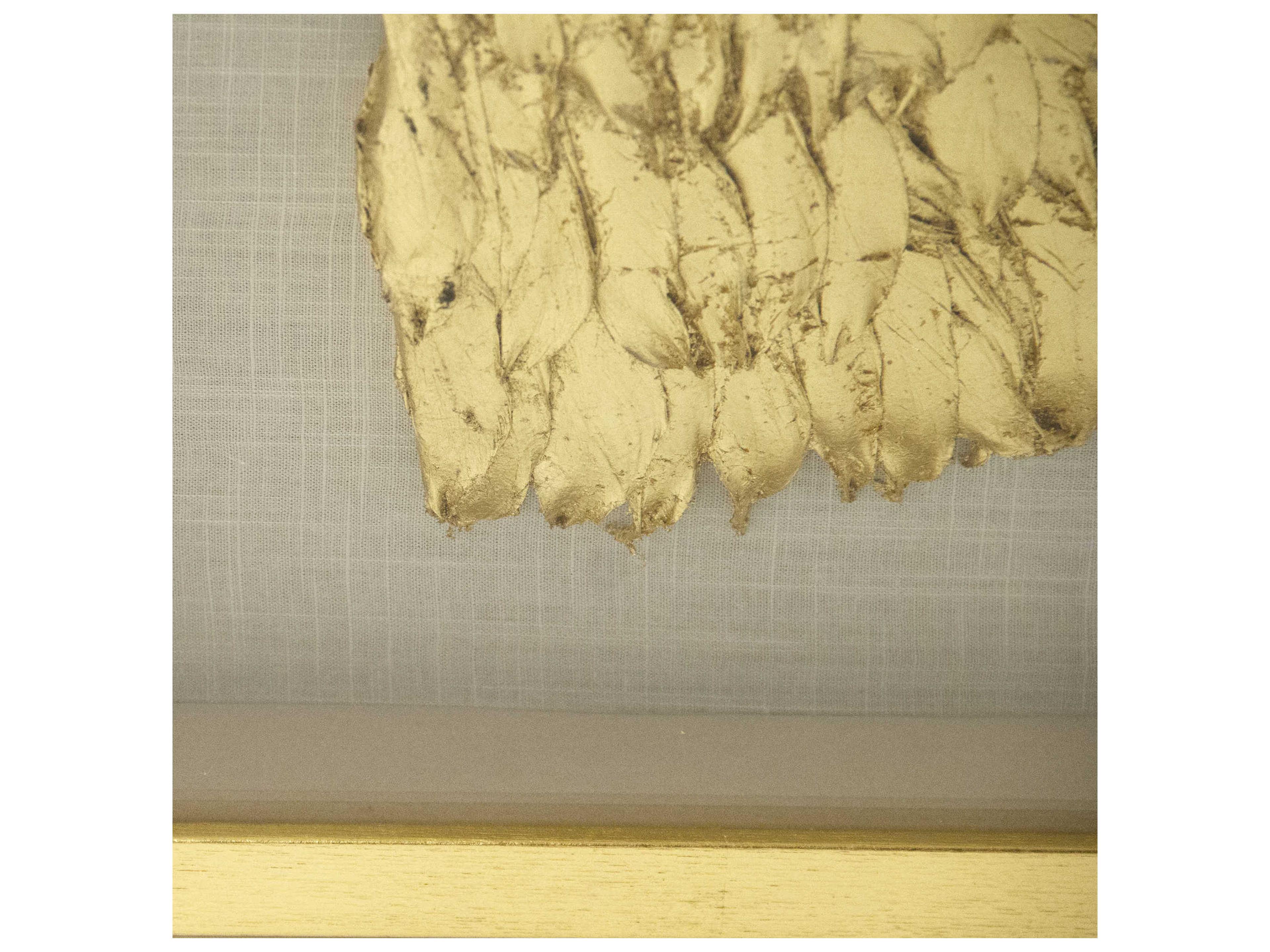 Zentique Right Golden Wing Shadow Box