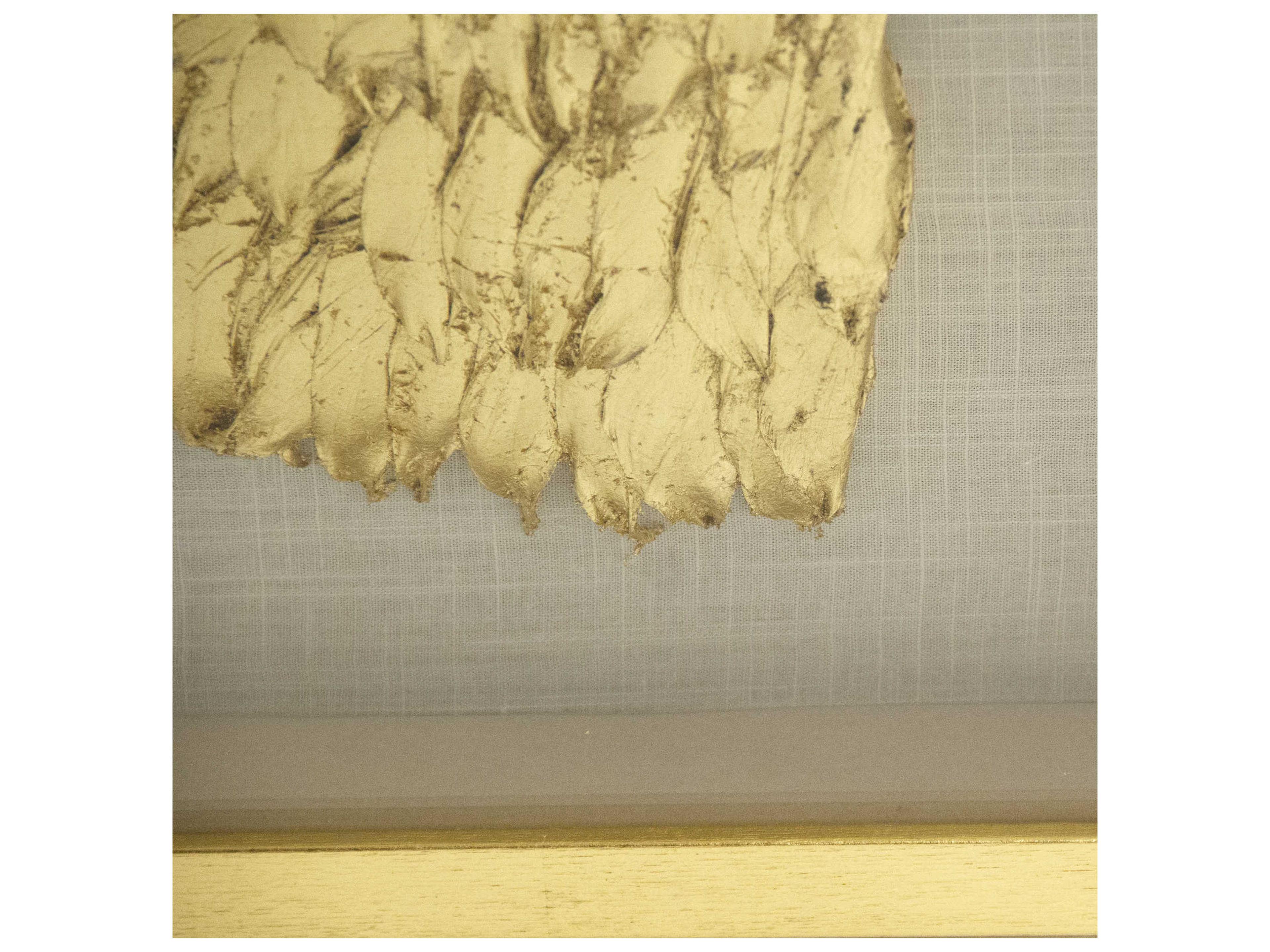 Zentique Left Golden Wing Shadow Box