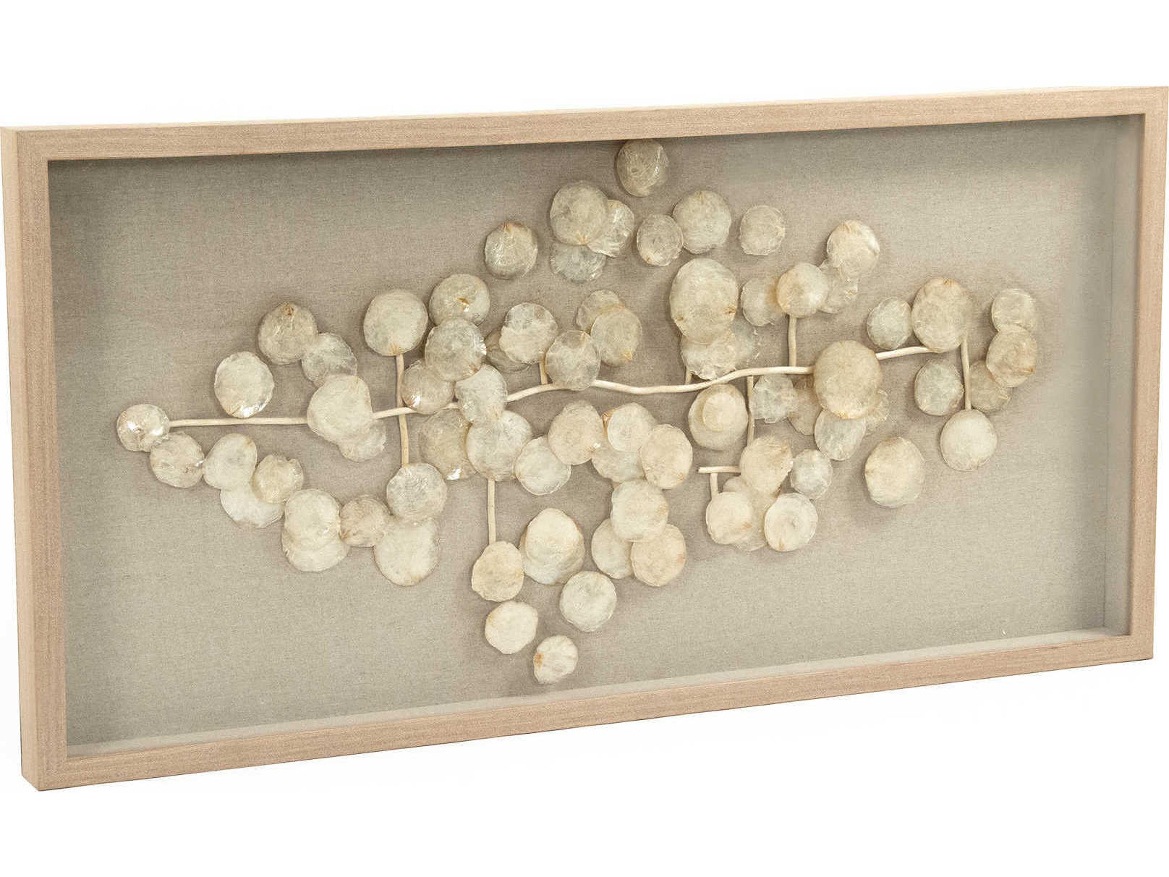 Zentique Abstract Mother of Pearl Shadow Box