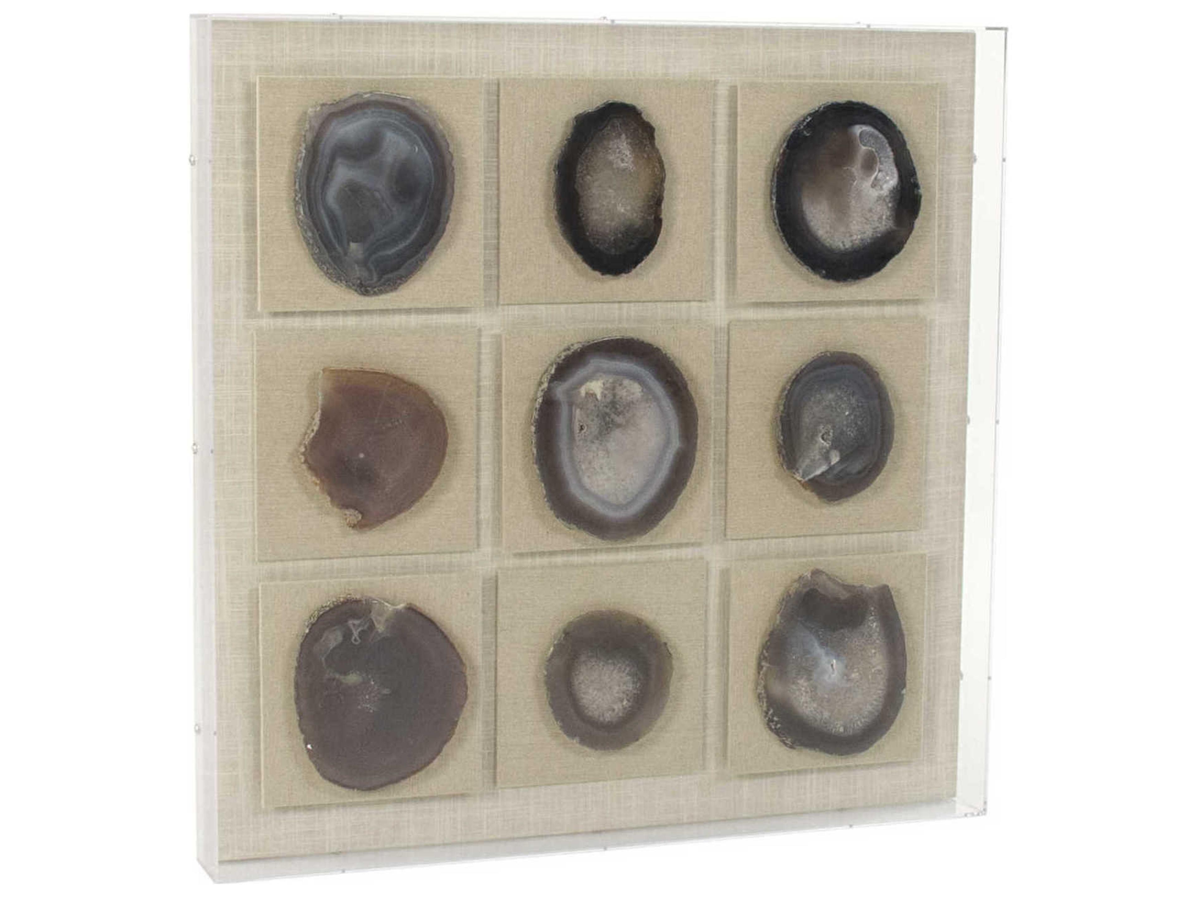 Zentique Purple Stone Shadow Box