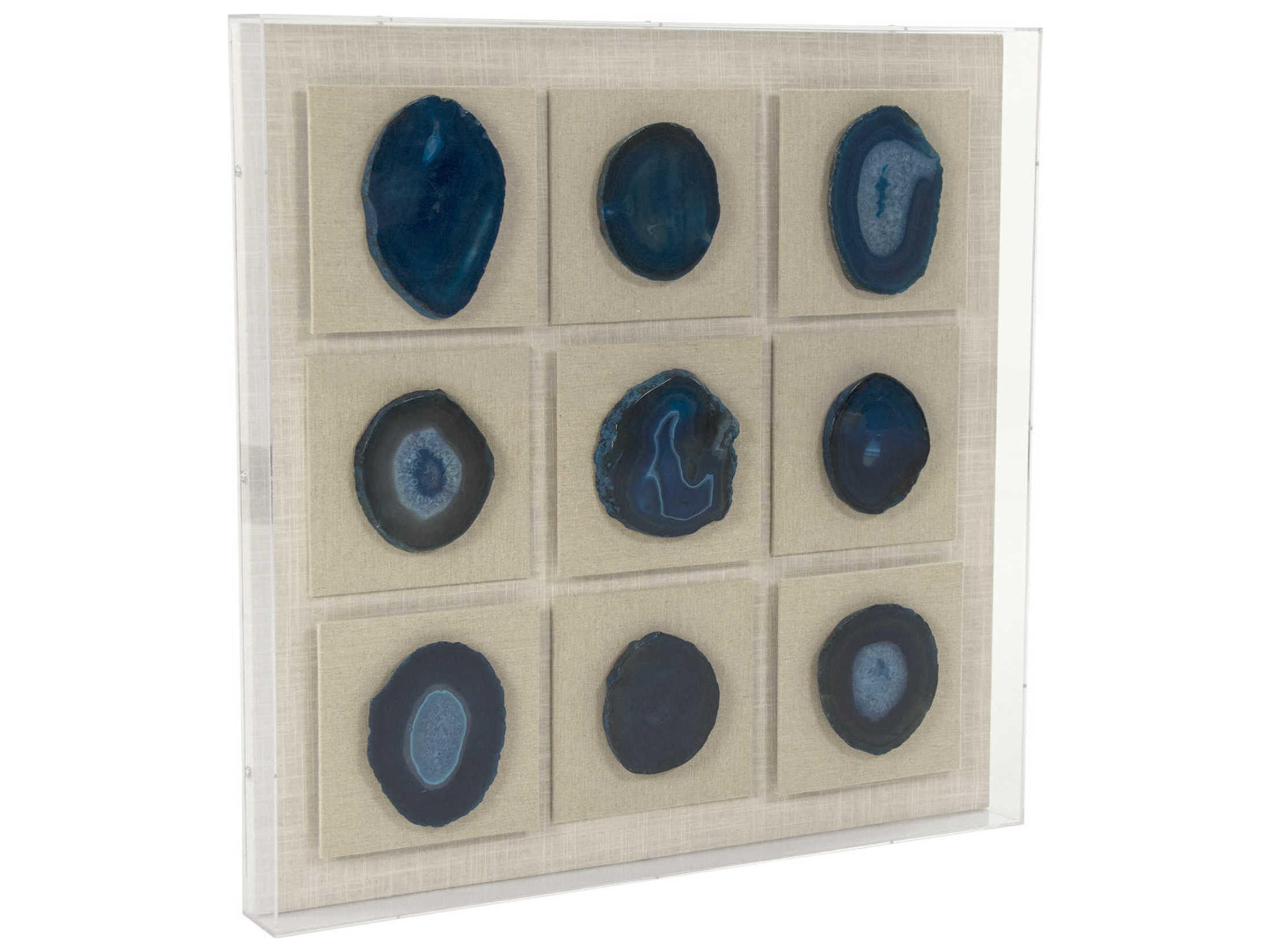 Zentique Blue Stone Shadow Box