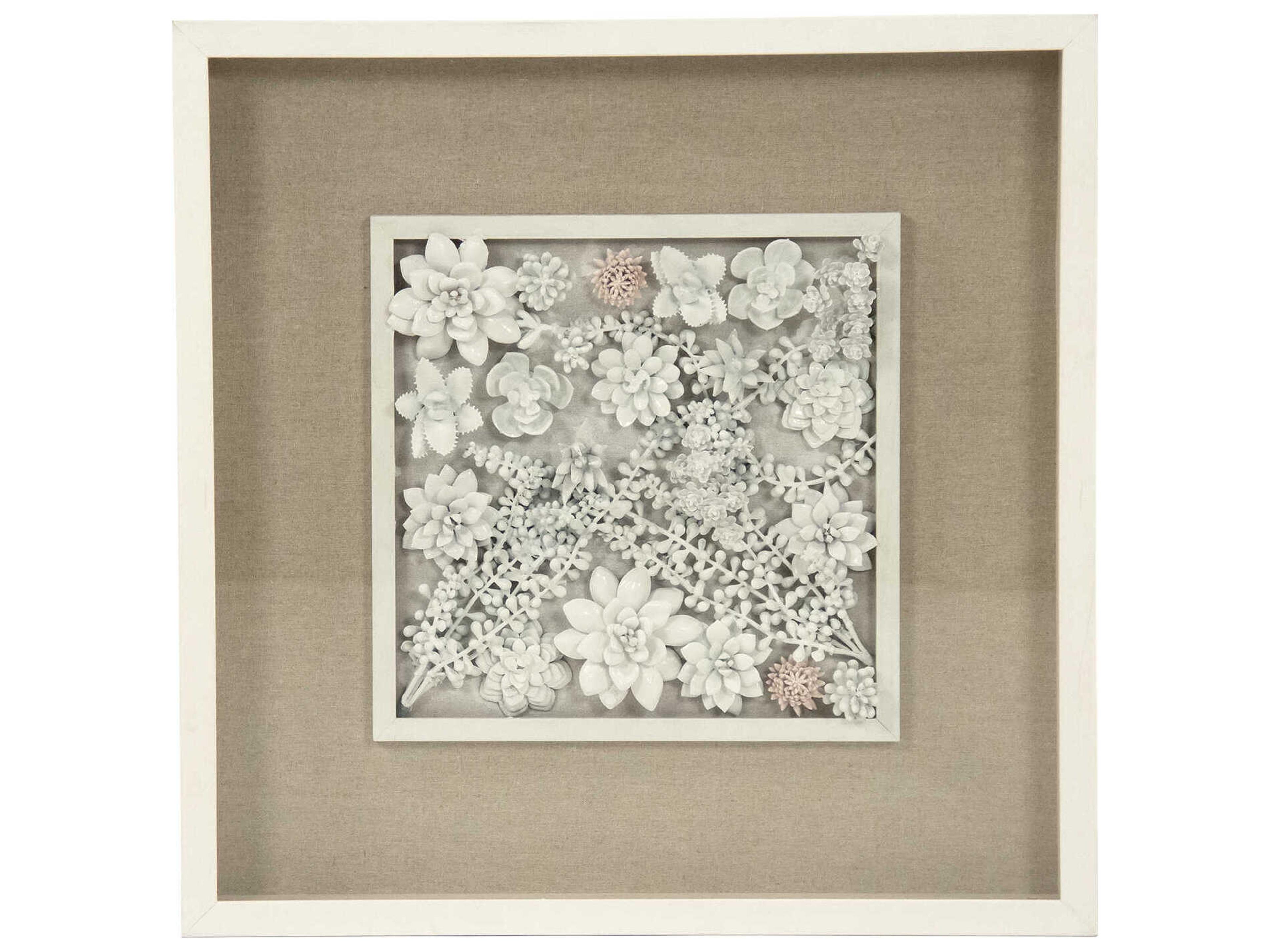 Abstract Ceramic Botanical Shadow boxes